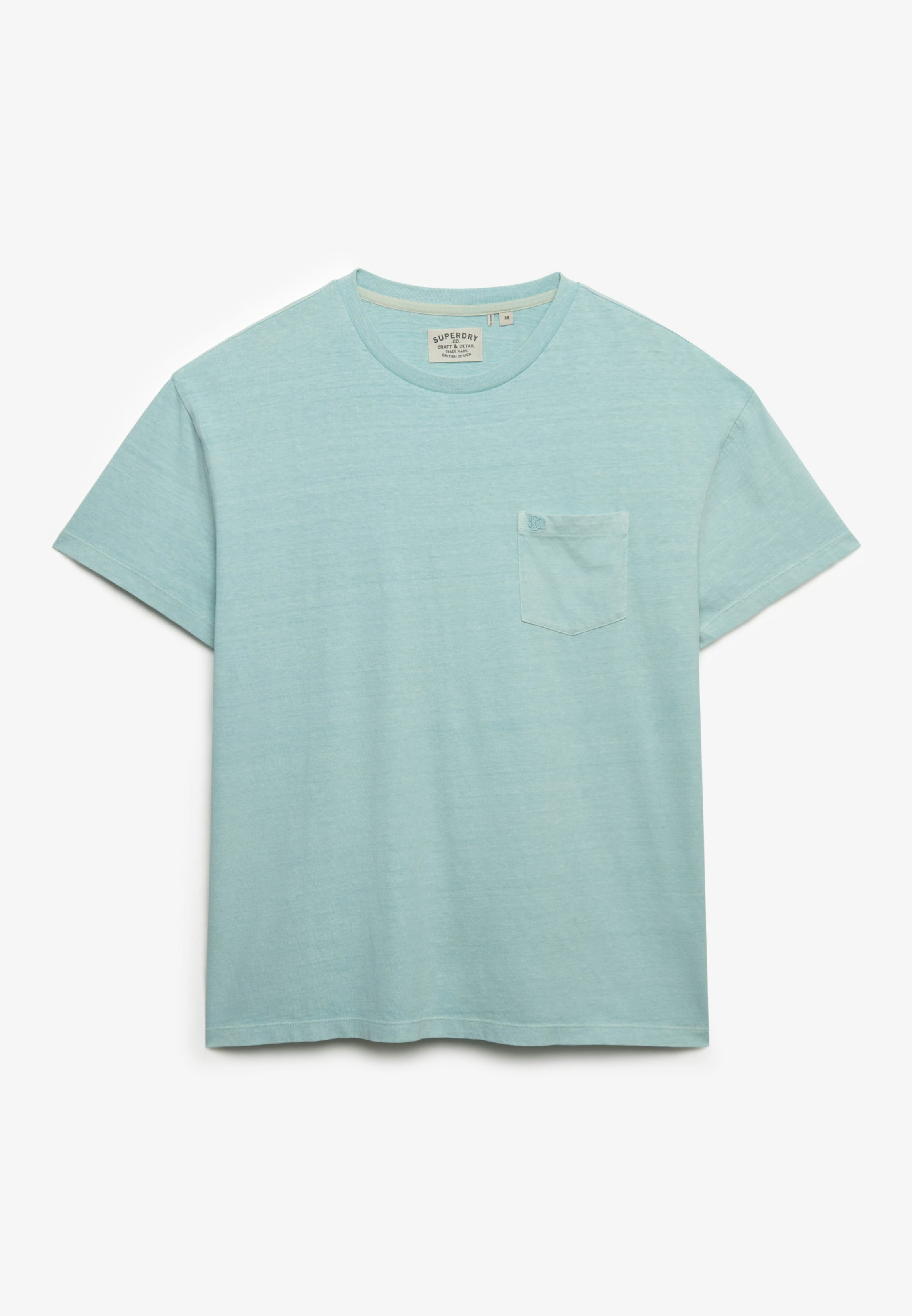 Superdry Men Herren T-Shirts kurz Wt Aquamarine