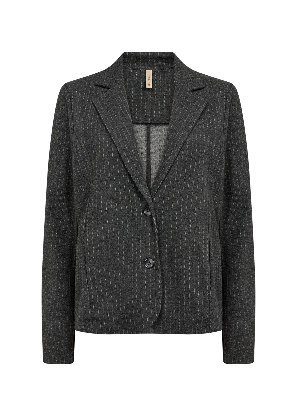 Soya Concept Damen Blazer Dk Grey Melange