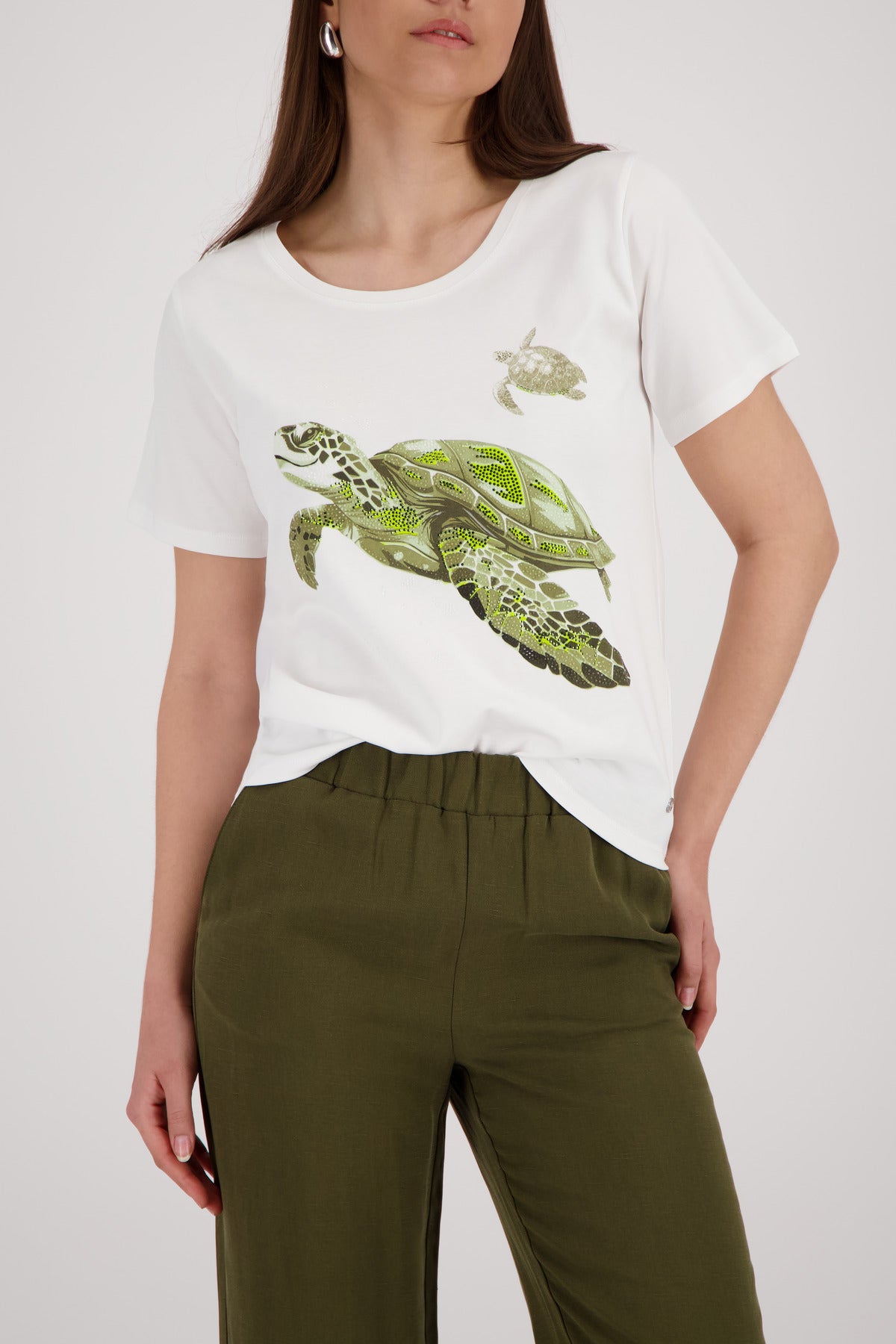 Monari Damen T-Shirts Cream