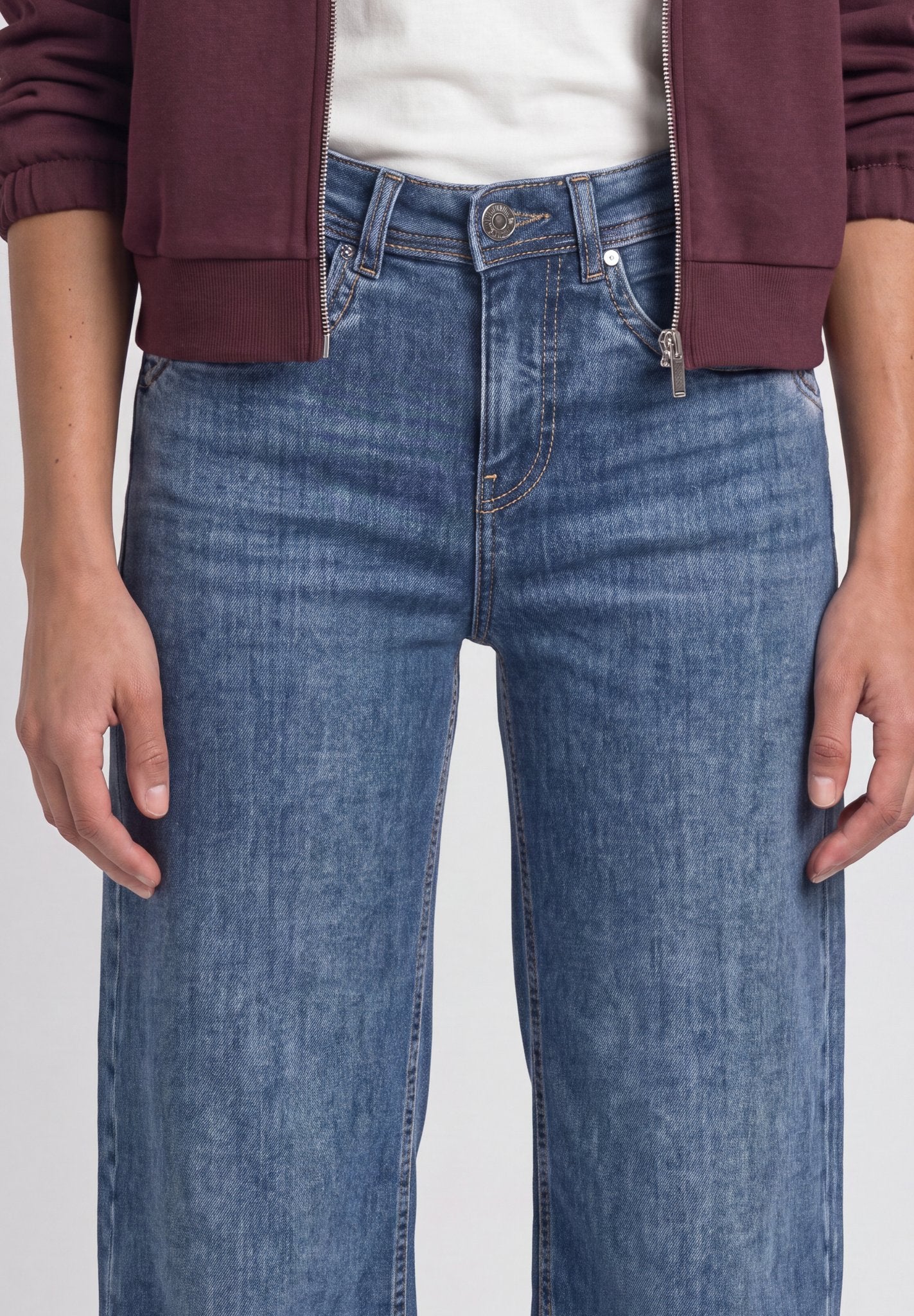Street One Damen Hosen Medium Bl