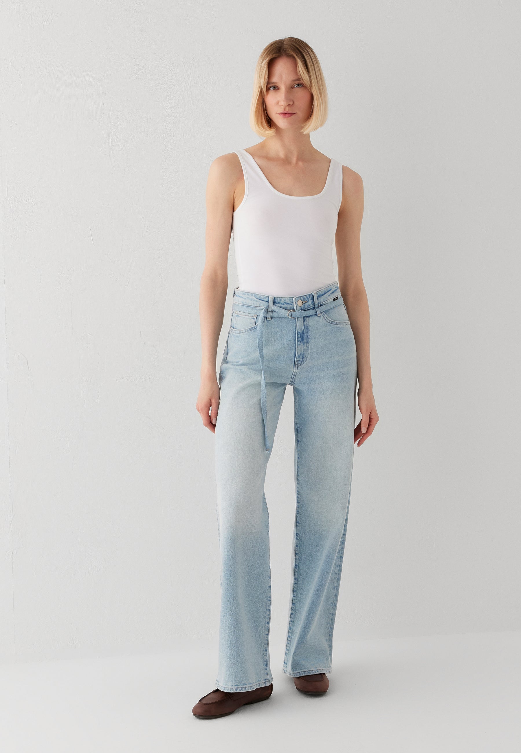 Mavi Damen Jeans Lt Brushed Deni