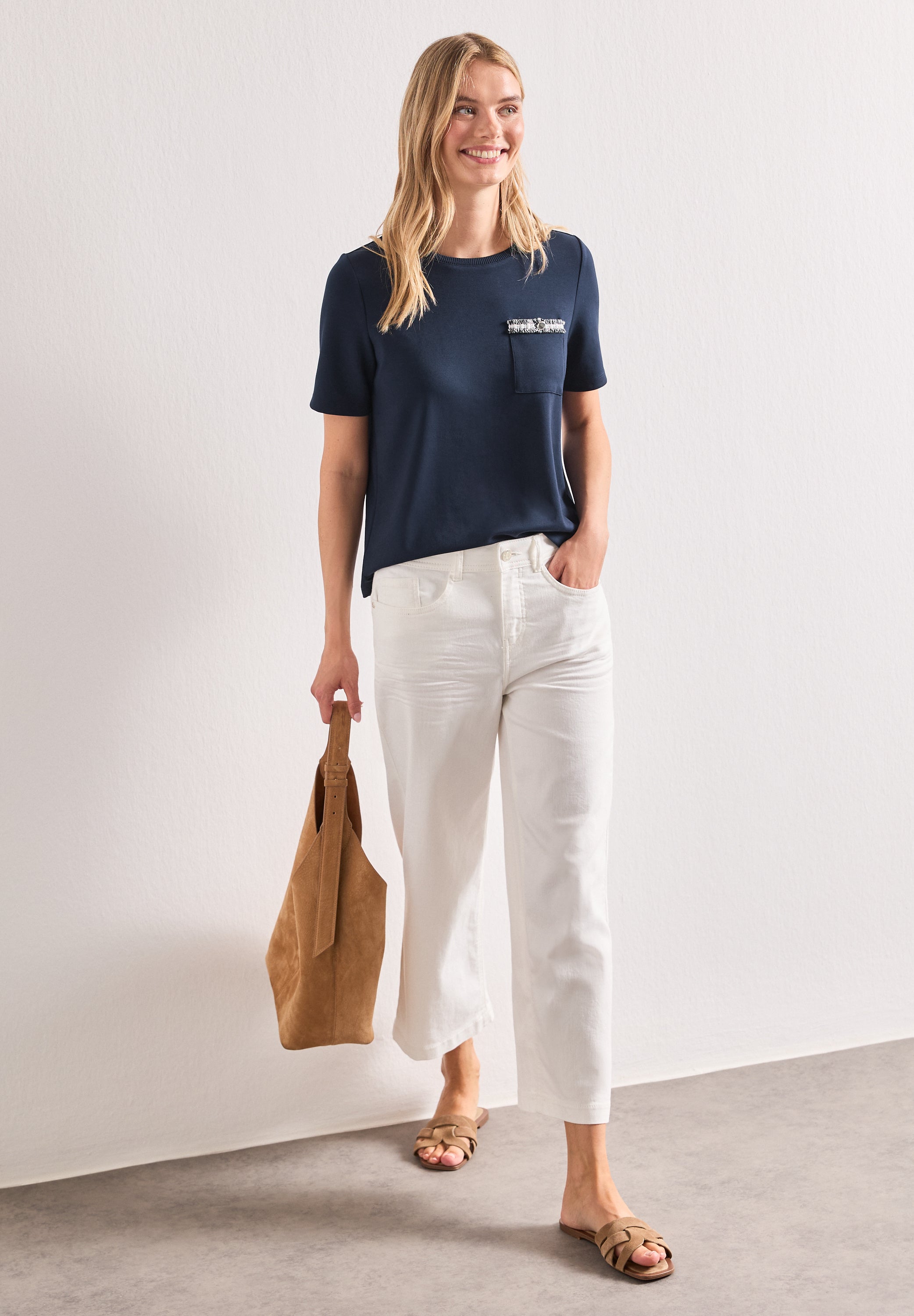 Street One Damen T-Shirts Darkest B