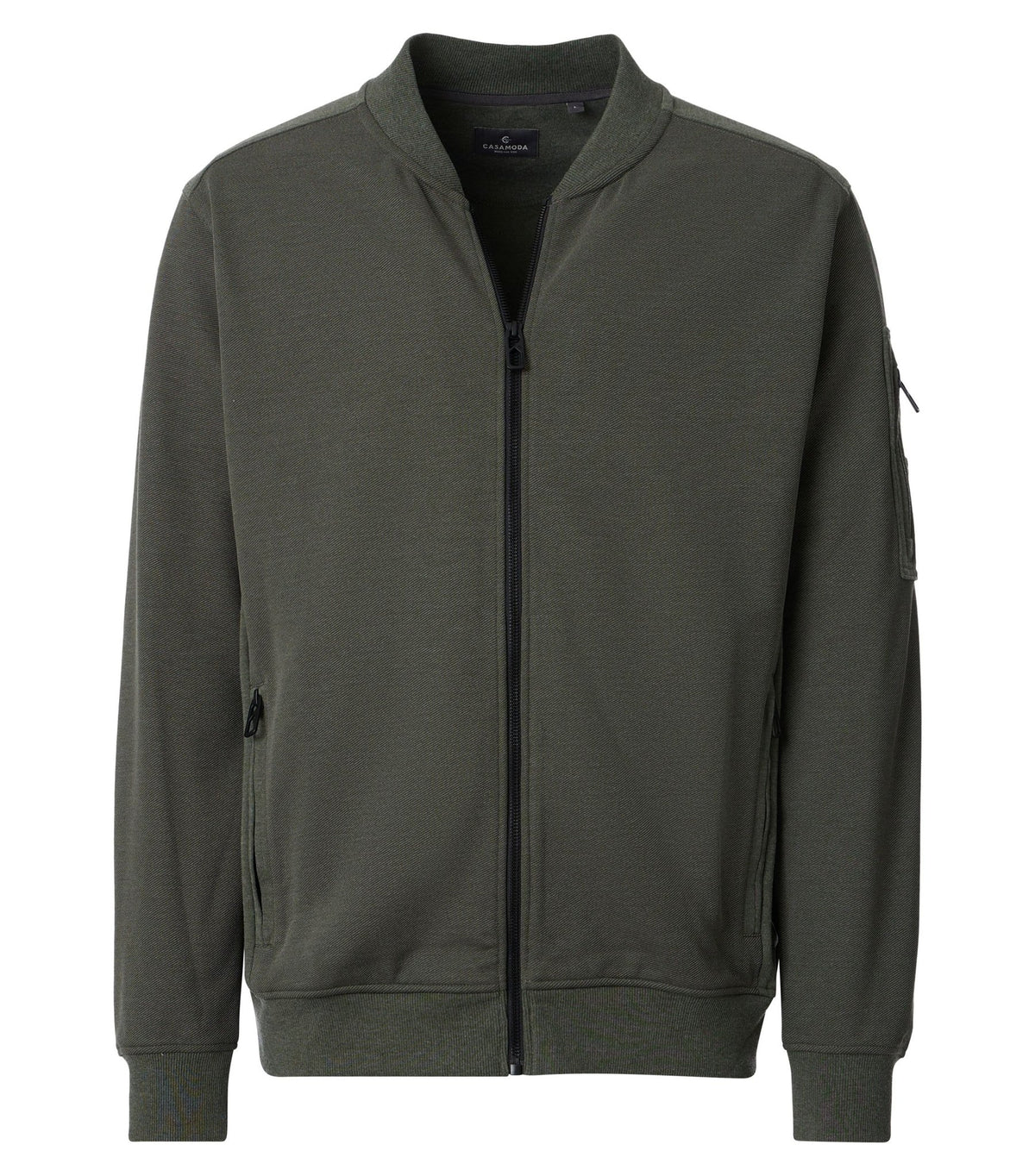 Casa Moda Herren Sweatjacken Gruen