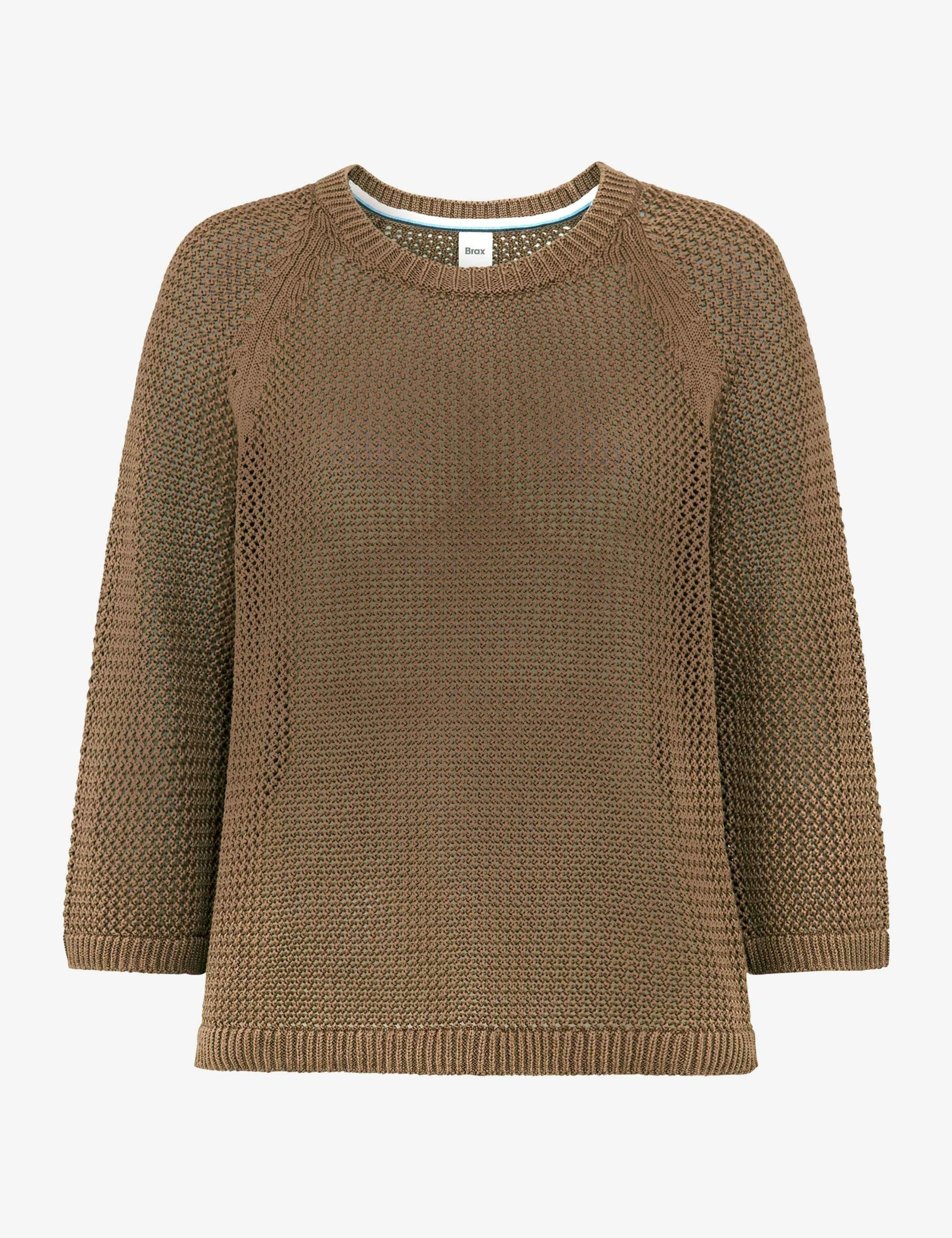 Brax Damen Pullover Mocha Brown