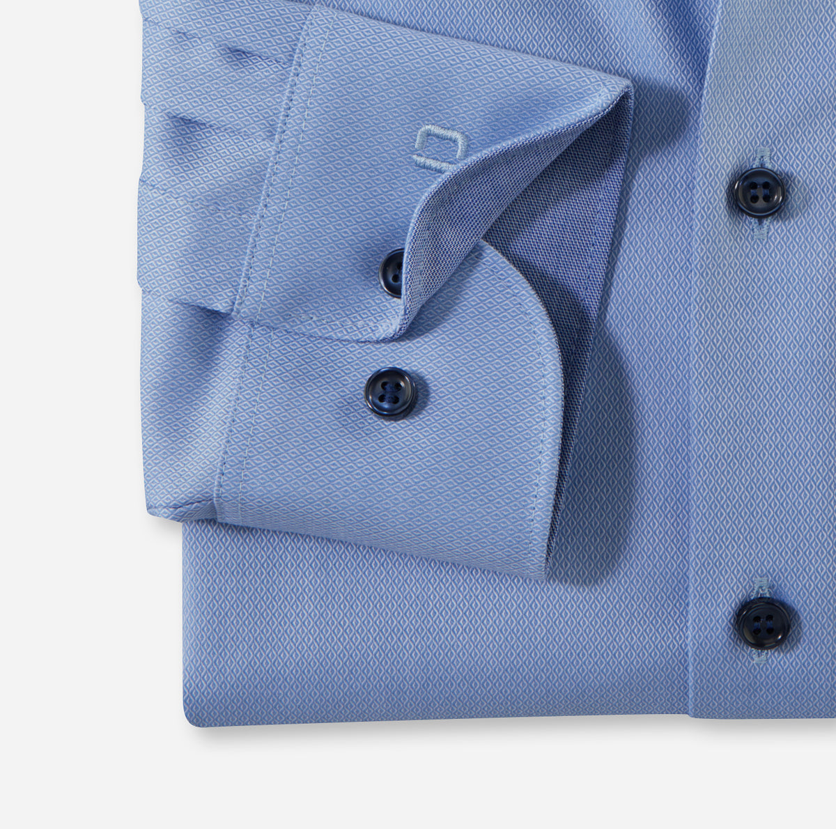 Olymp Herren Hemden lang Bleu