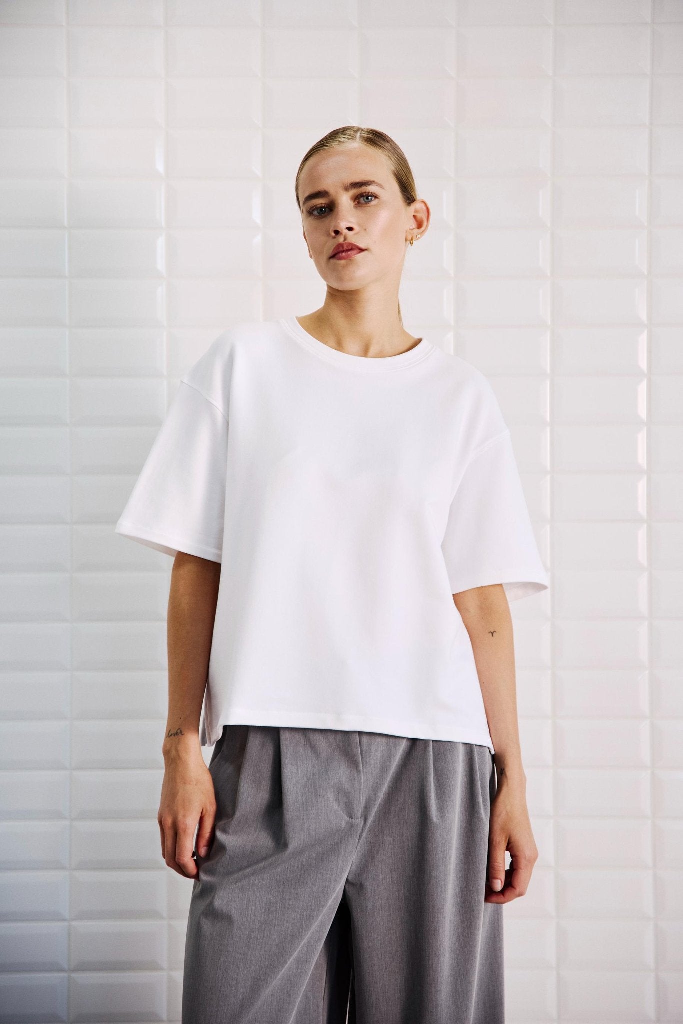 Withblack Damen Tops White