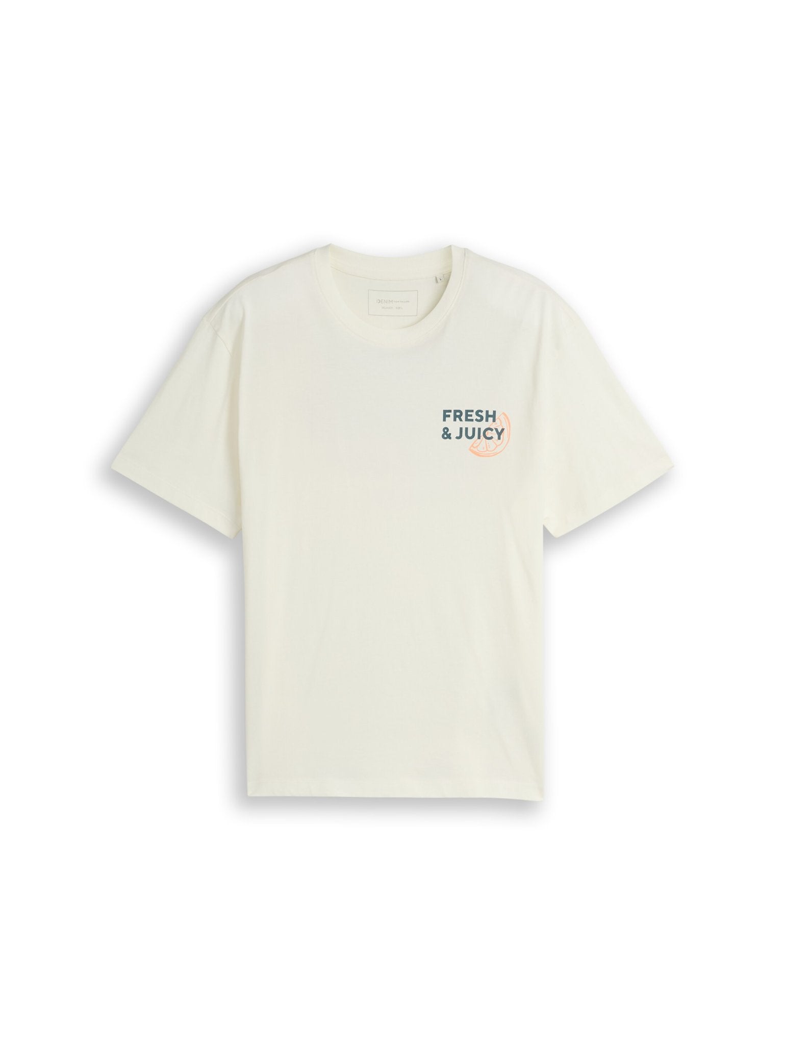 Tom Tailor denim Herren T-Shirts kurz Wool White