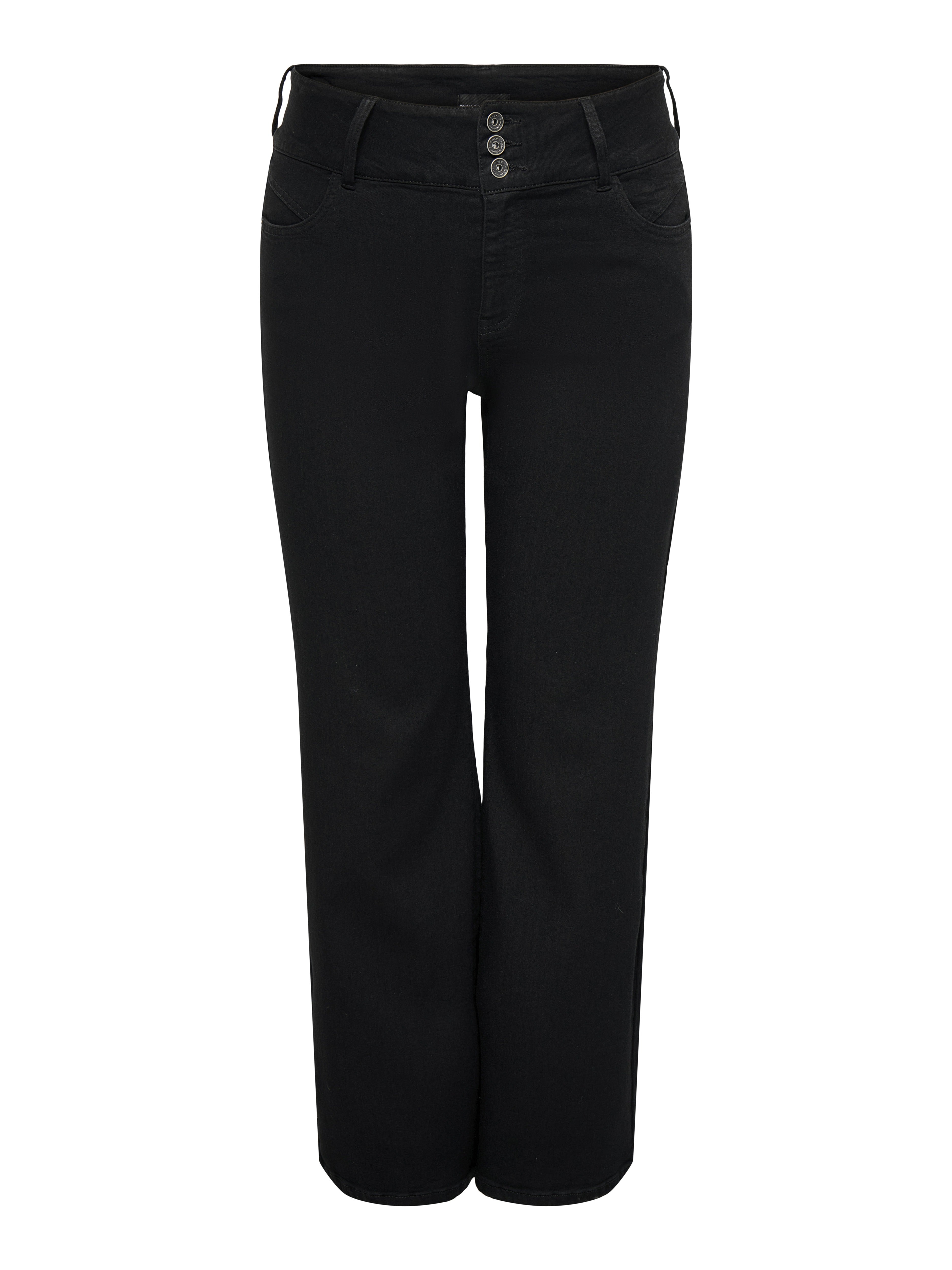 Only Carmakoma Damen Jeans Black Denim