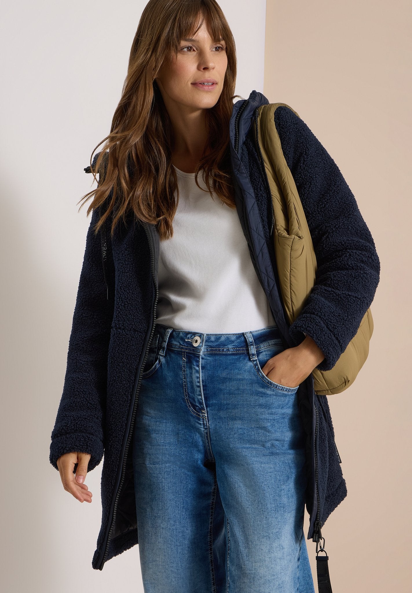 Cecil Damen Mantel Dark Navy