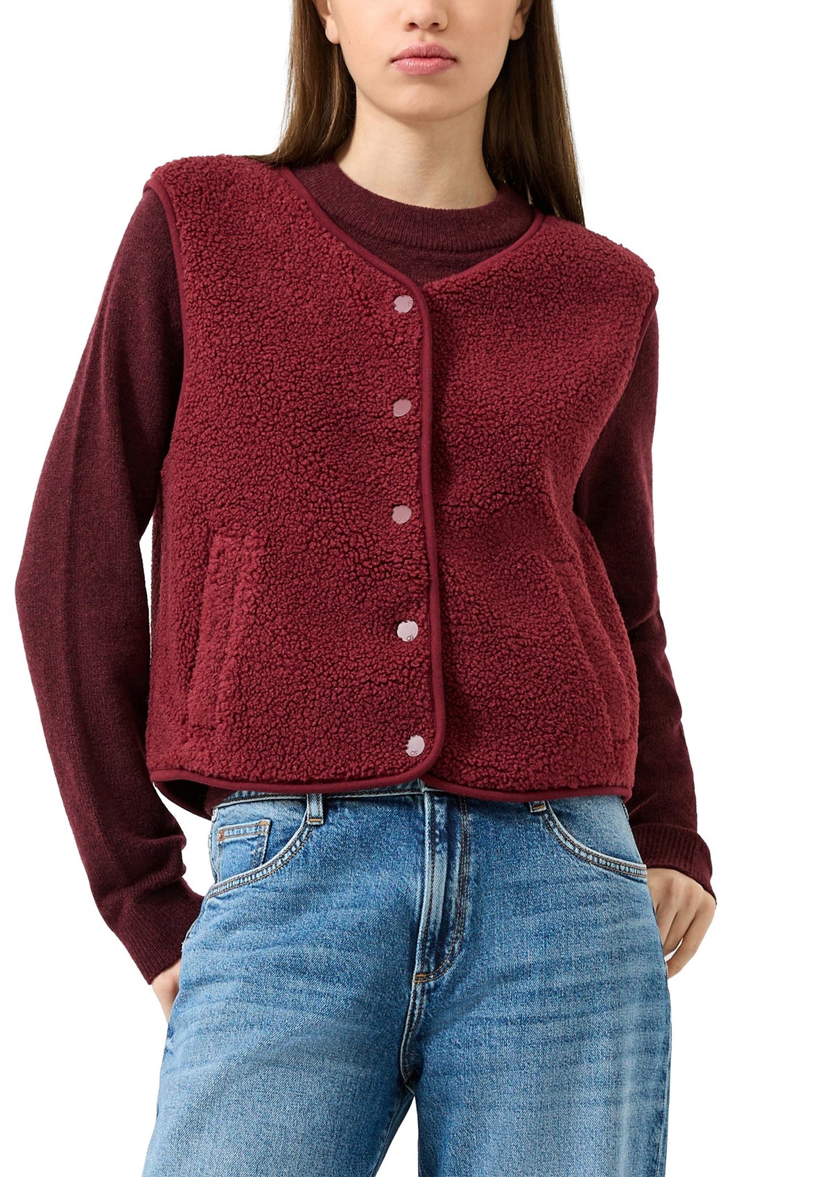 QS by S.Oliver Damen T-Shirts Red
