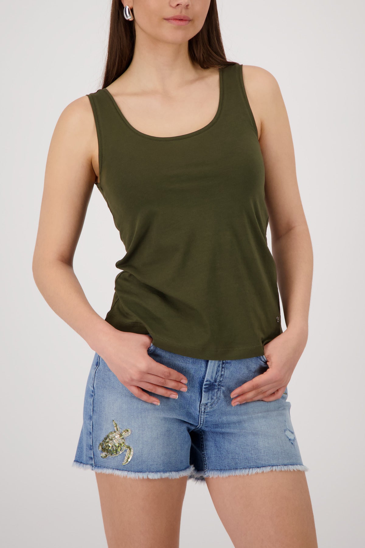 Monari Damen Tops Olive