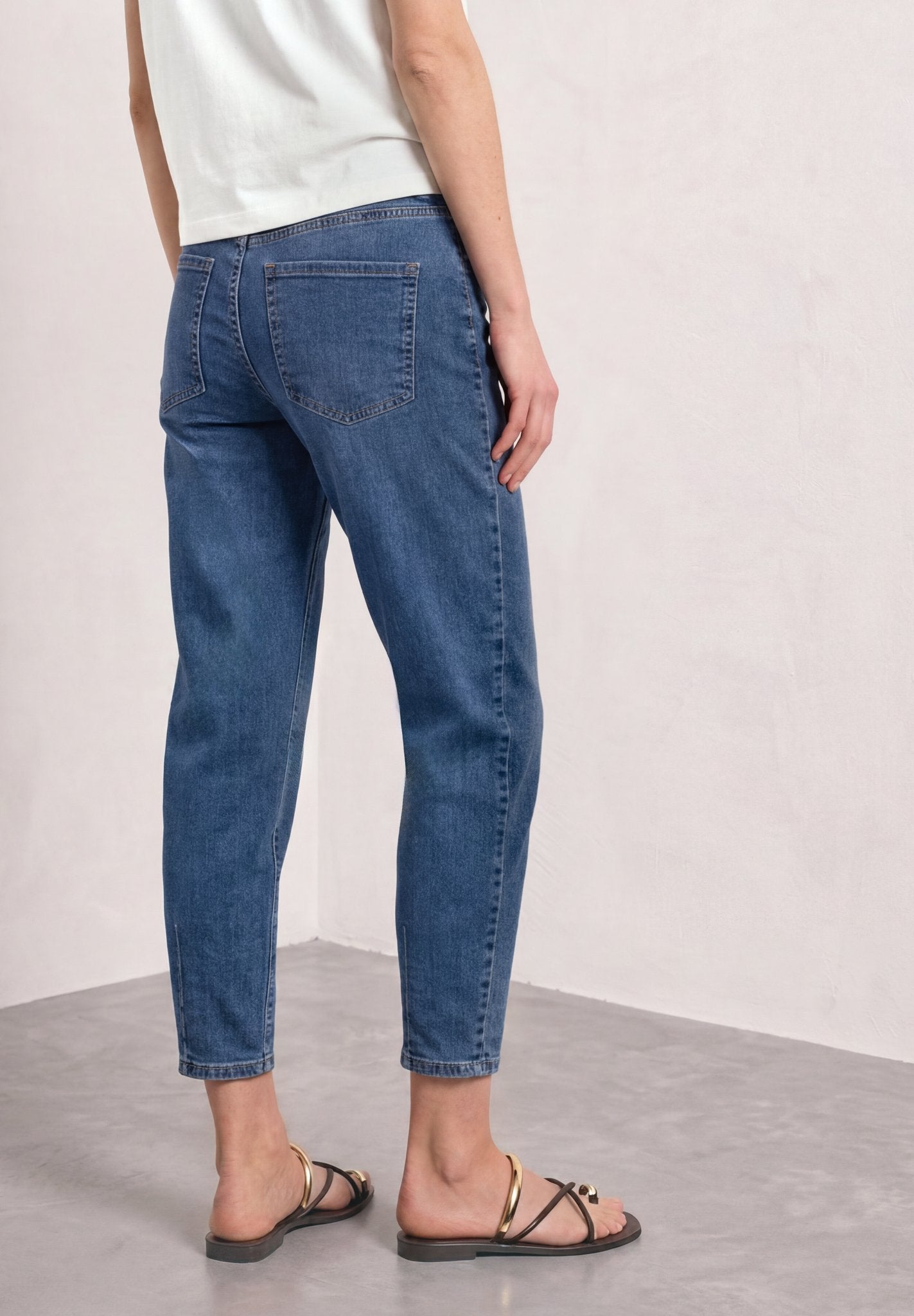 Street One Damen Hosen Medium Bl