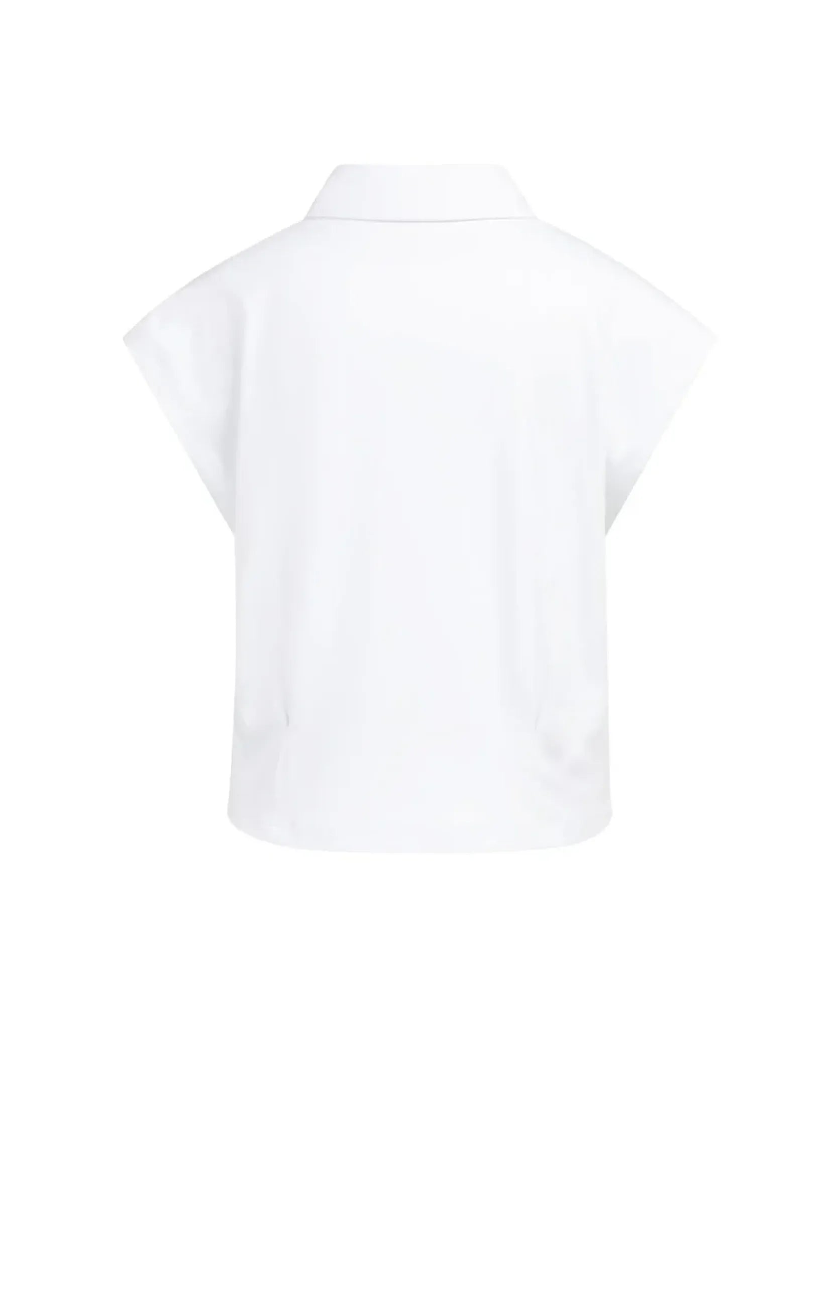 Ärmellose Jersey-Bluse mit taillierenden Nähten