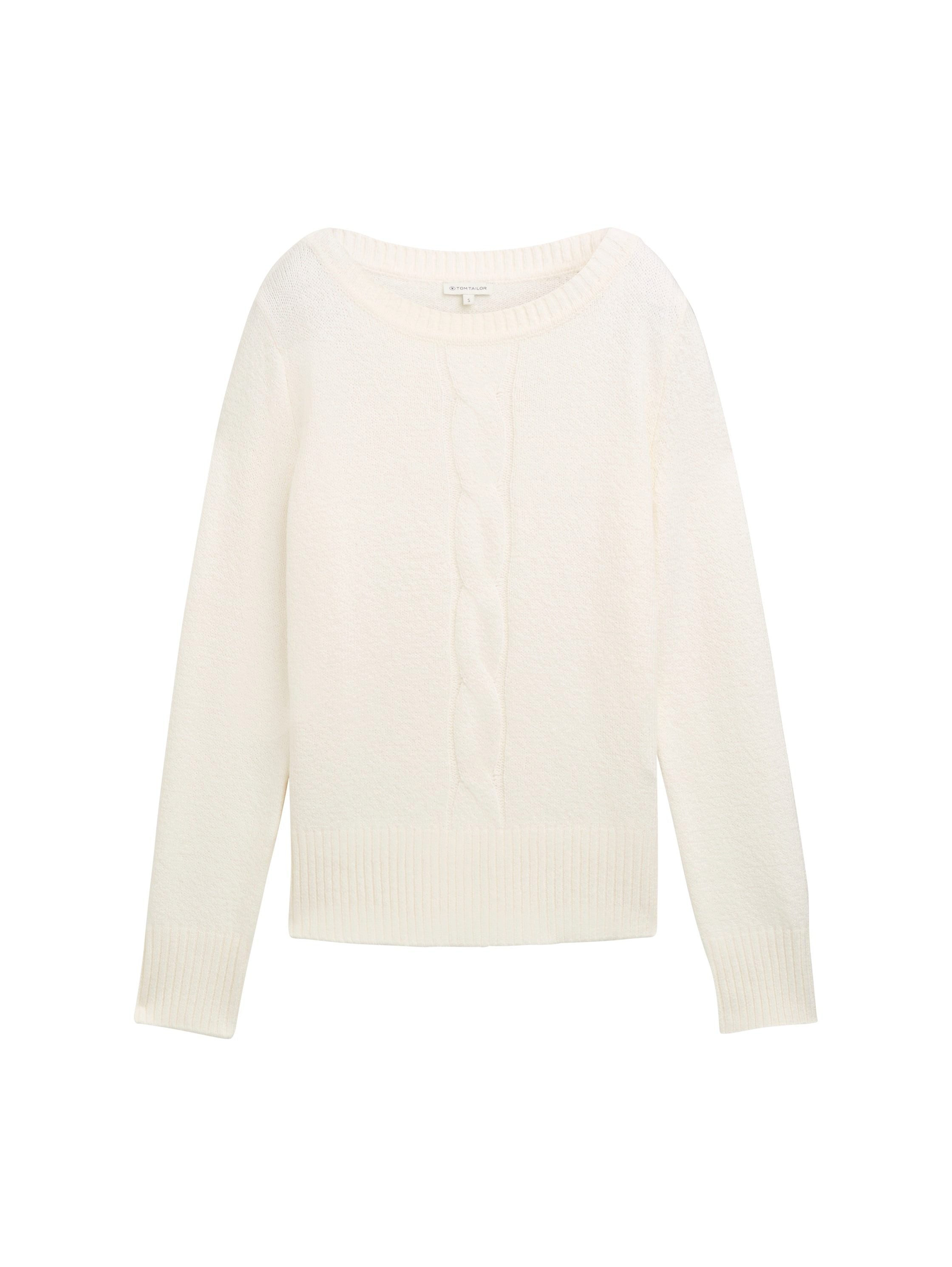 Tom Tailor Damen Sweatshirts Whisper White