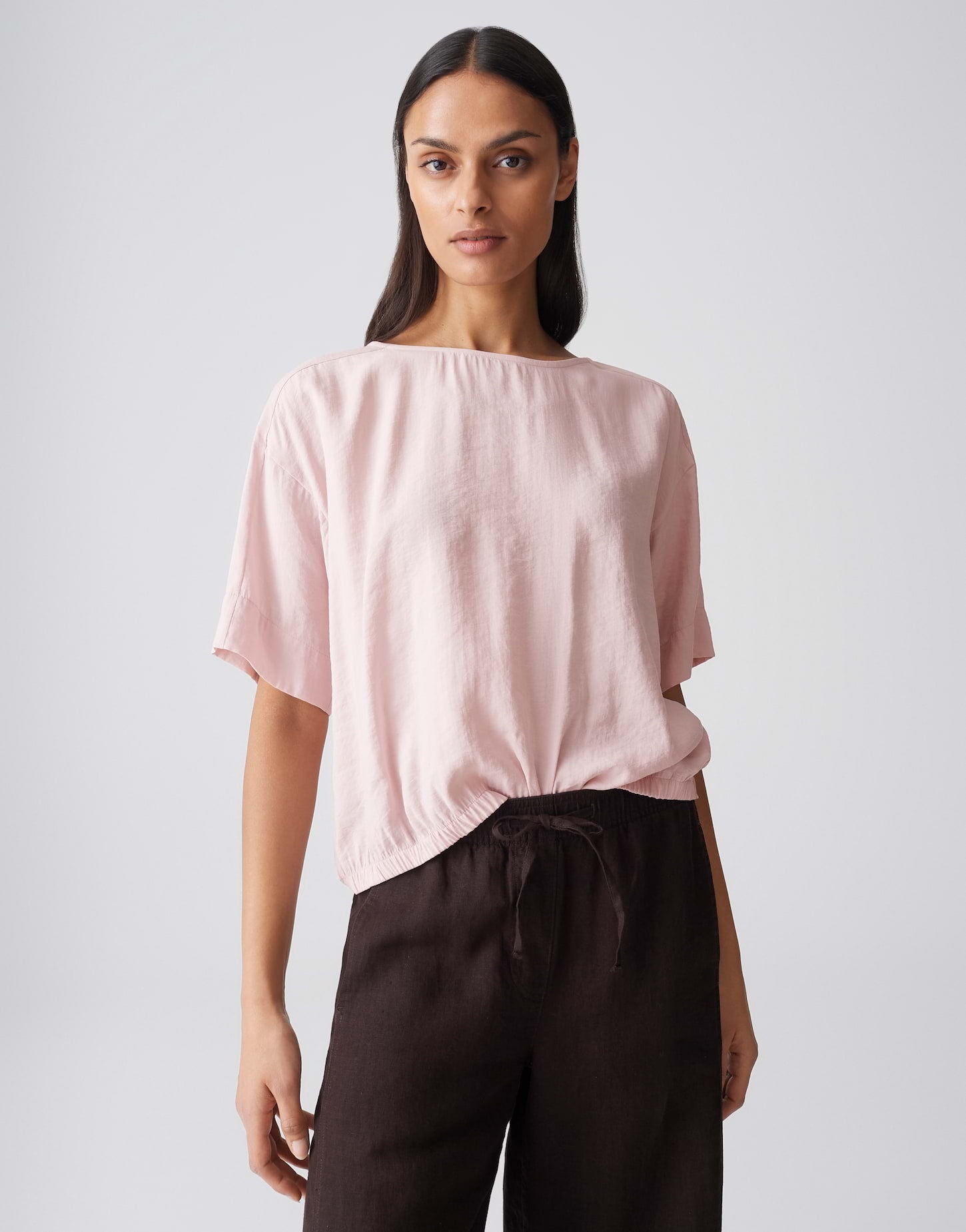 Opus Damen T-Shirts Rose Tint