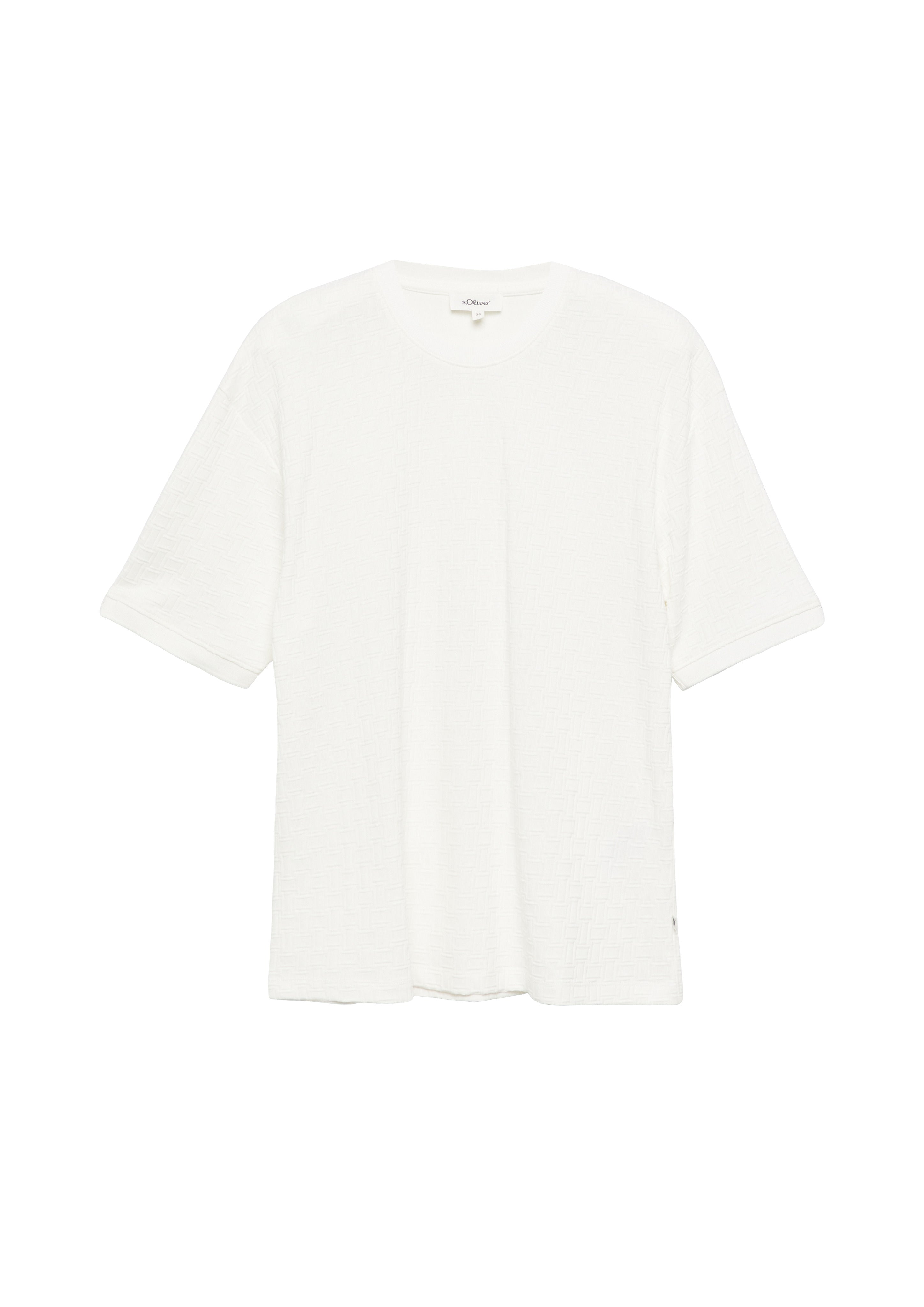 S. Oliver red Herren T-Shirts kurz White