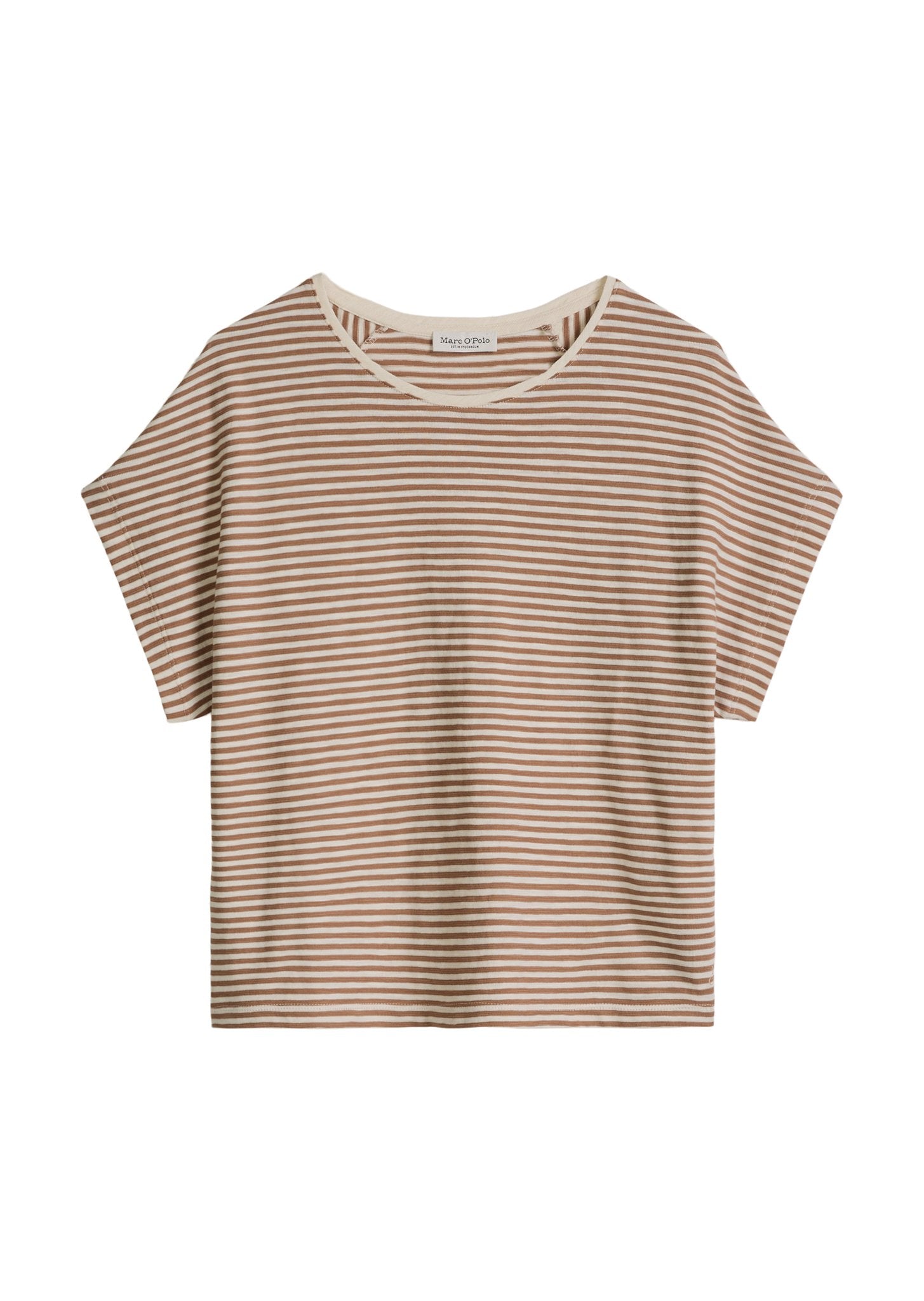 Marc O'Polo Damen T-Shirts Medium Brown_Mu