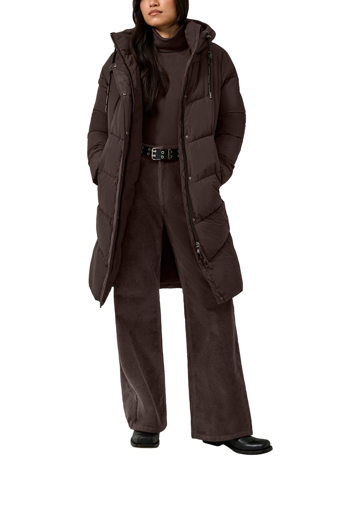 QS by S.Oliver Damen Mantel Brown