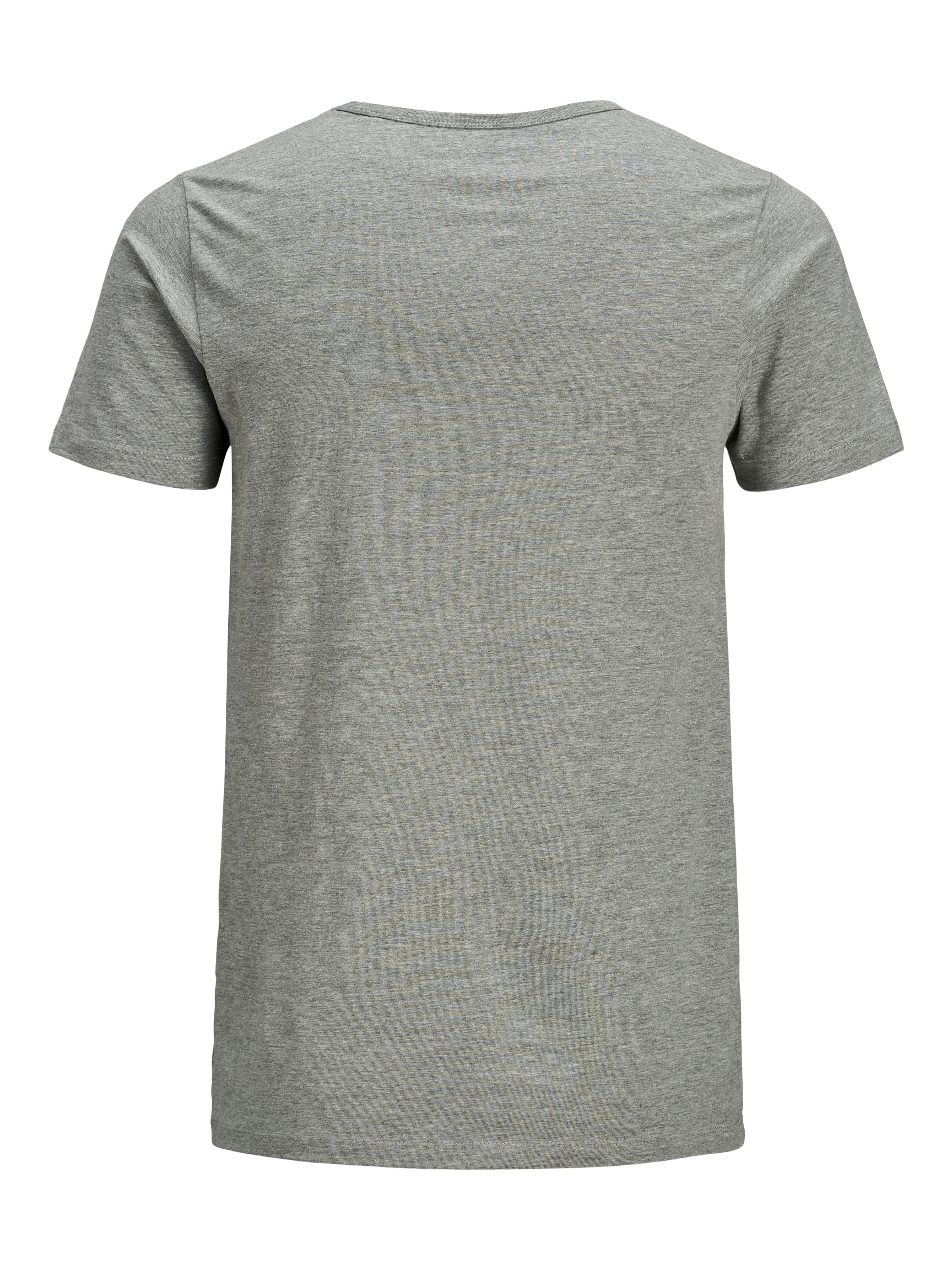 Jack & Jones Herren T-Shirts kurz Light Grey Mela