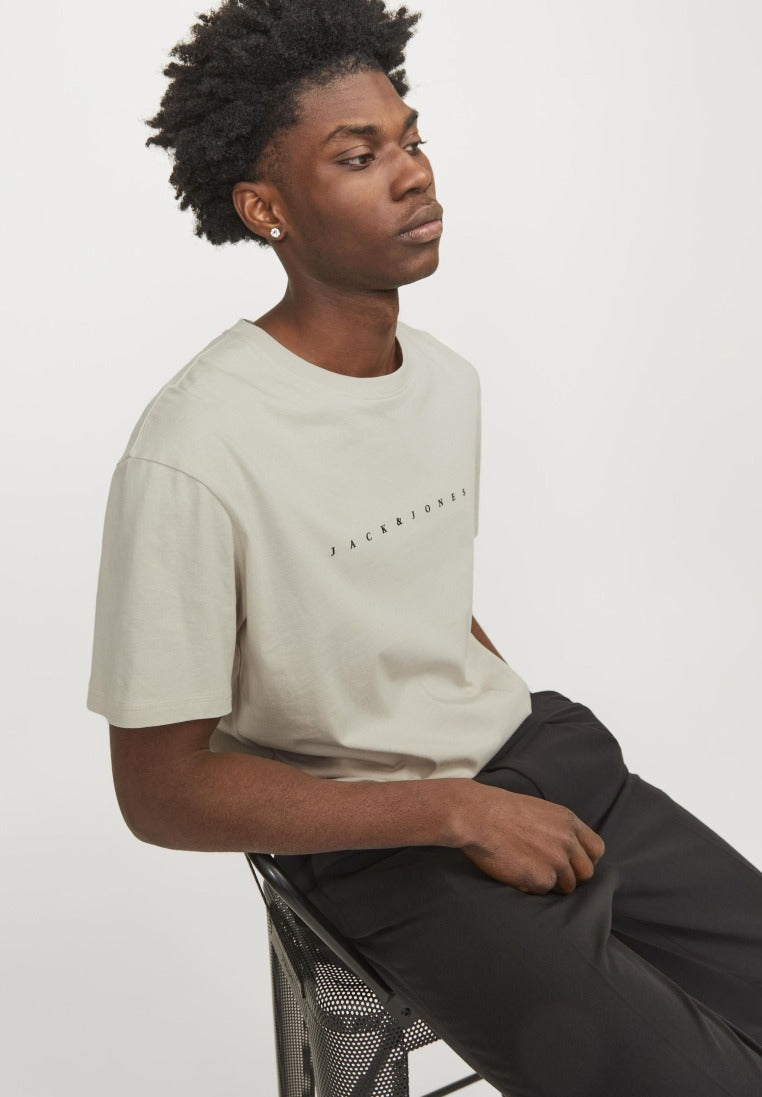 Jack & Jones Herren T-Shirts kurz Moonbeam/Moonbe