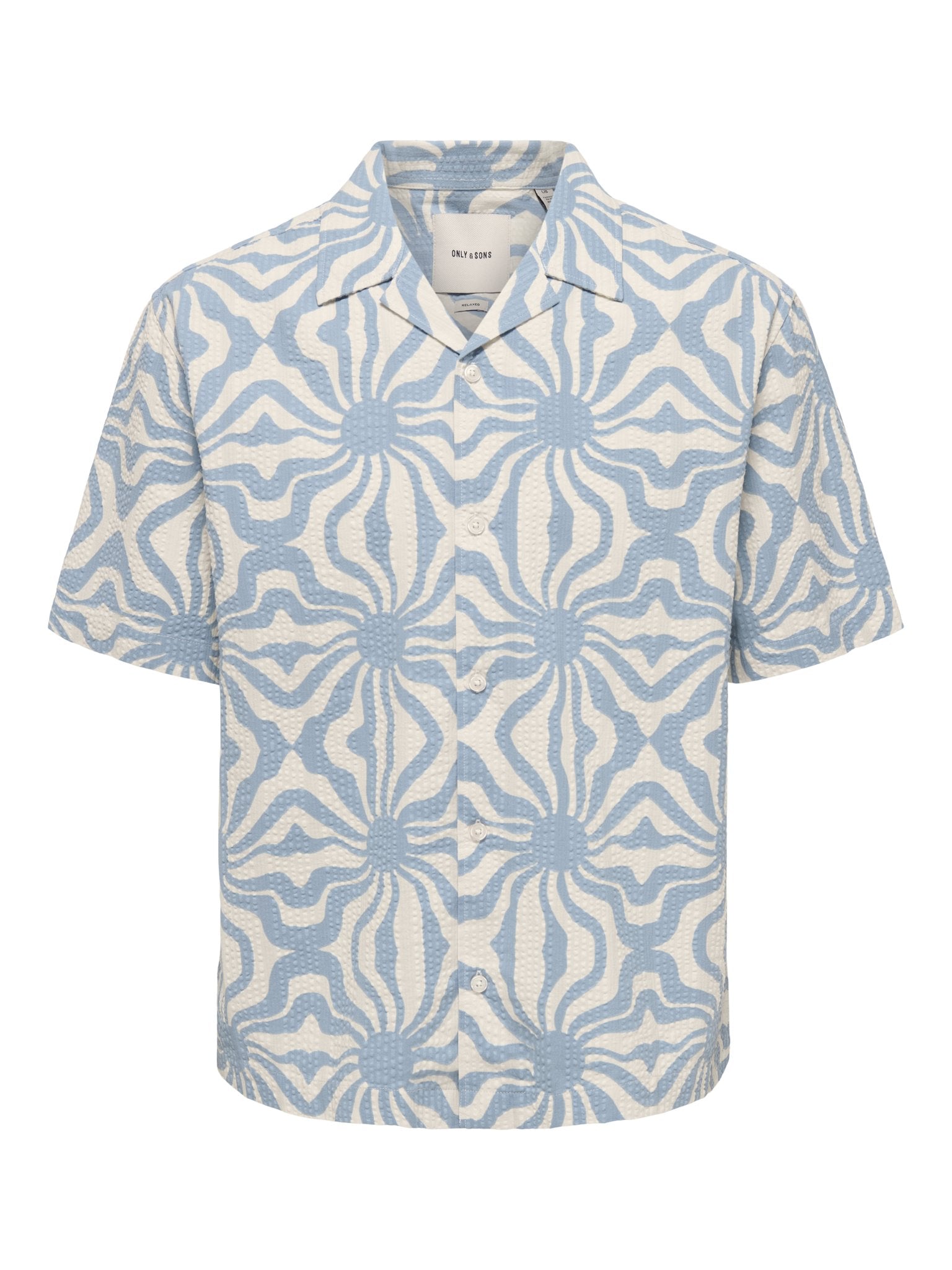 Only & Sons Herren Hemden lang Dusty Blue/Anti