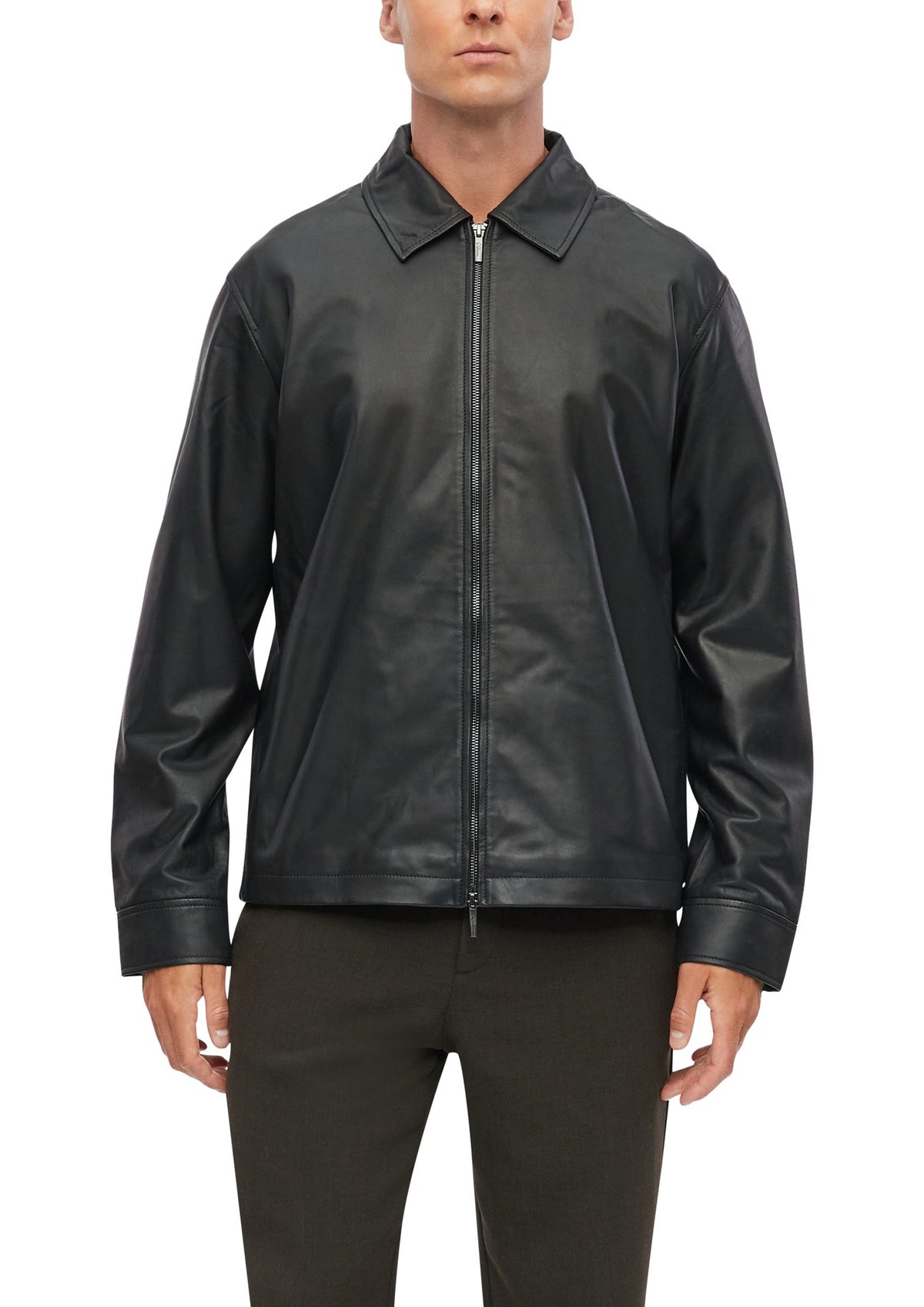 S. Oliver black Herren Jacken Grey/Black