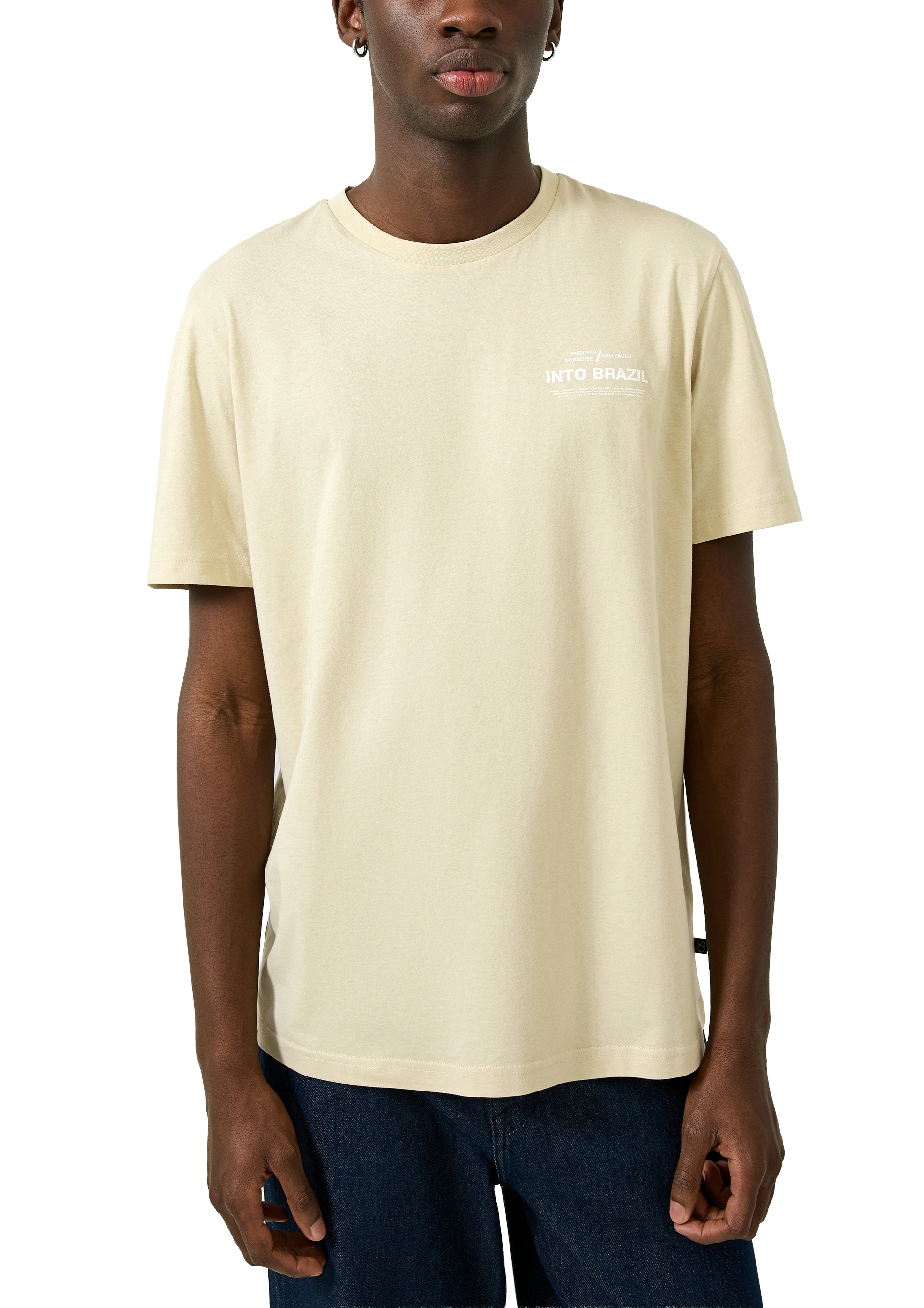 QS by S.Oliver Herren T-Shirts kurz Grey/Black