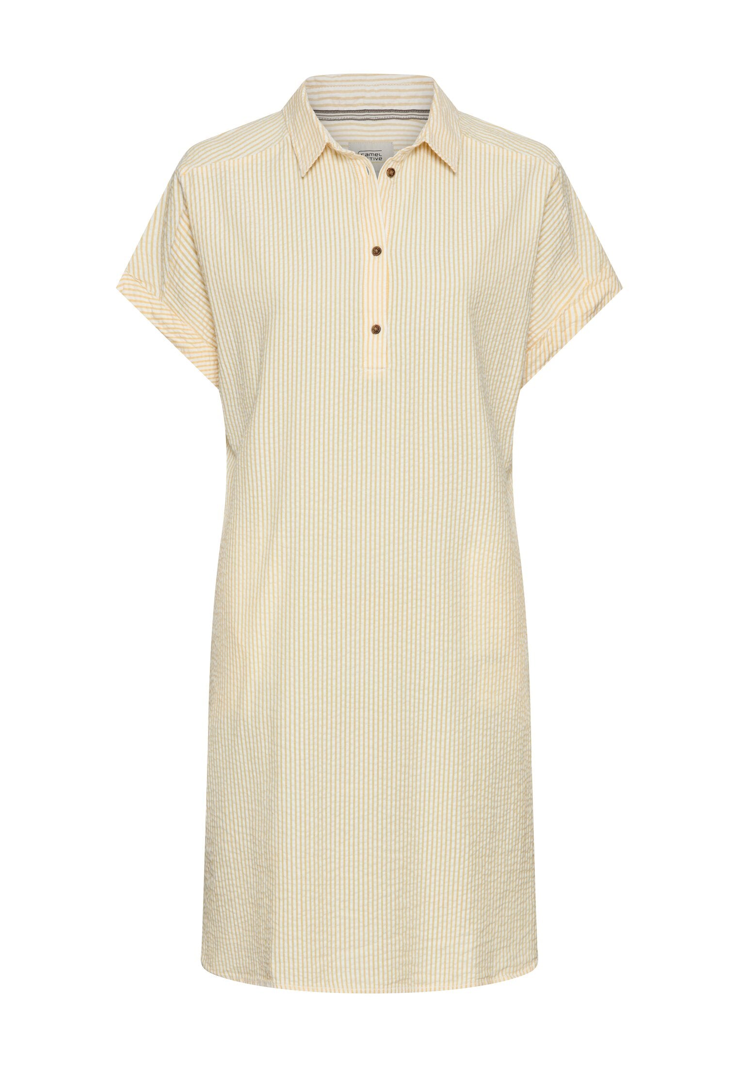 Camel active Damen Kleider Yellow/ Whit