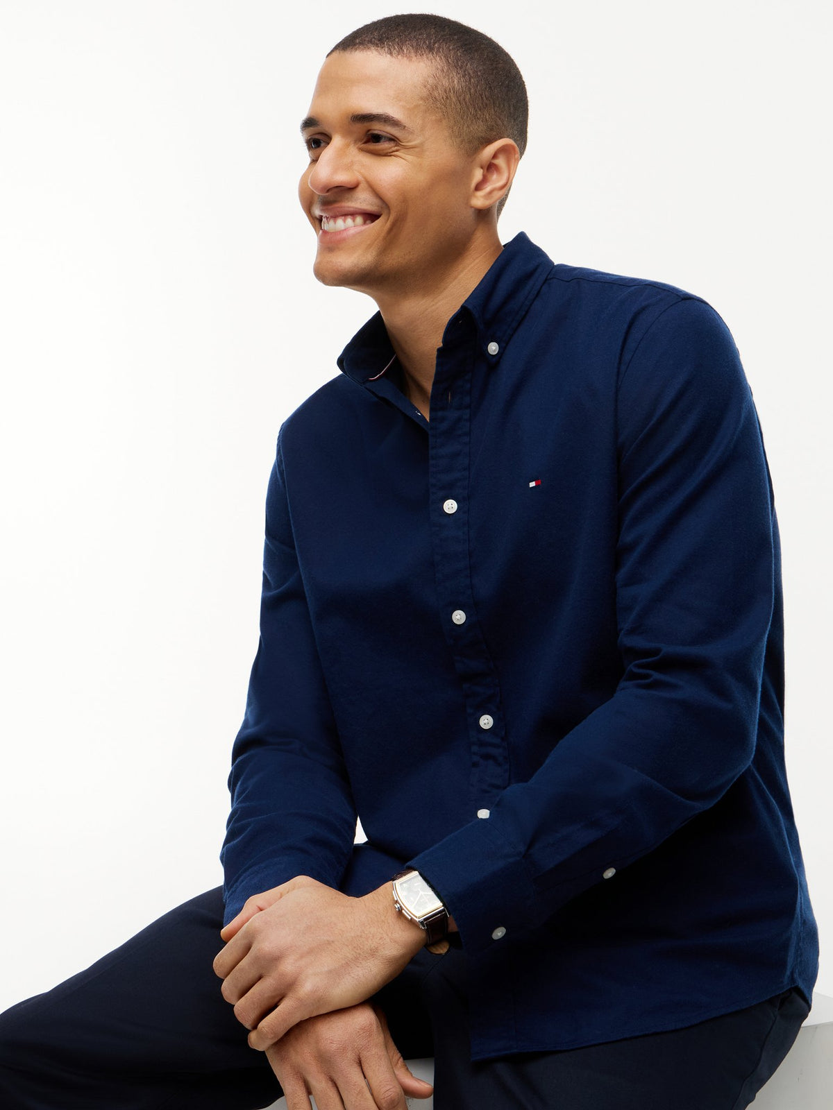 Tommy Hilfiger Herren Hemden Dcc Blue
