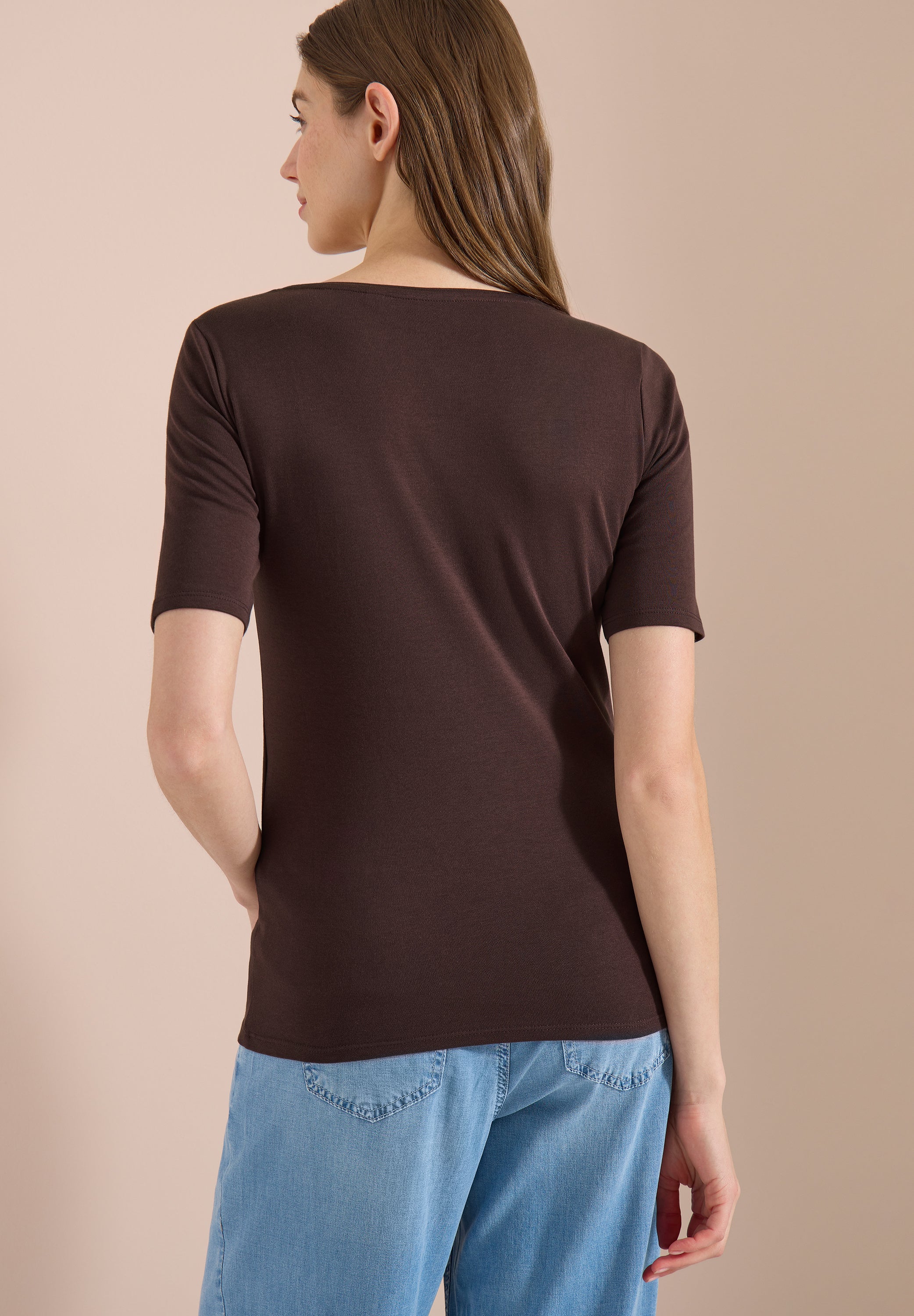 Cecil Damen T-Shirts Brown Cac