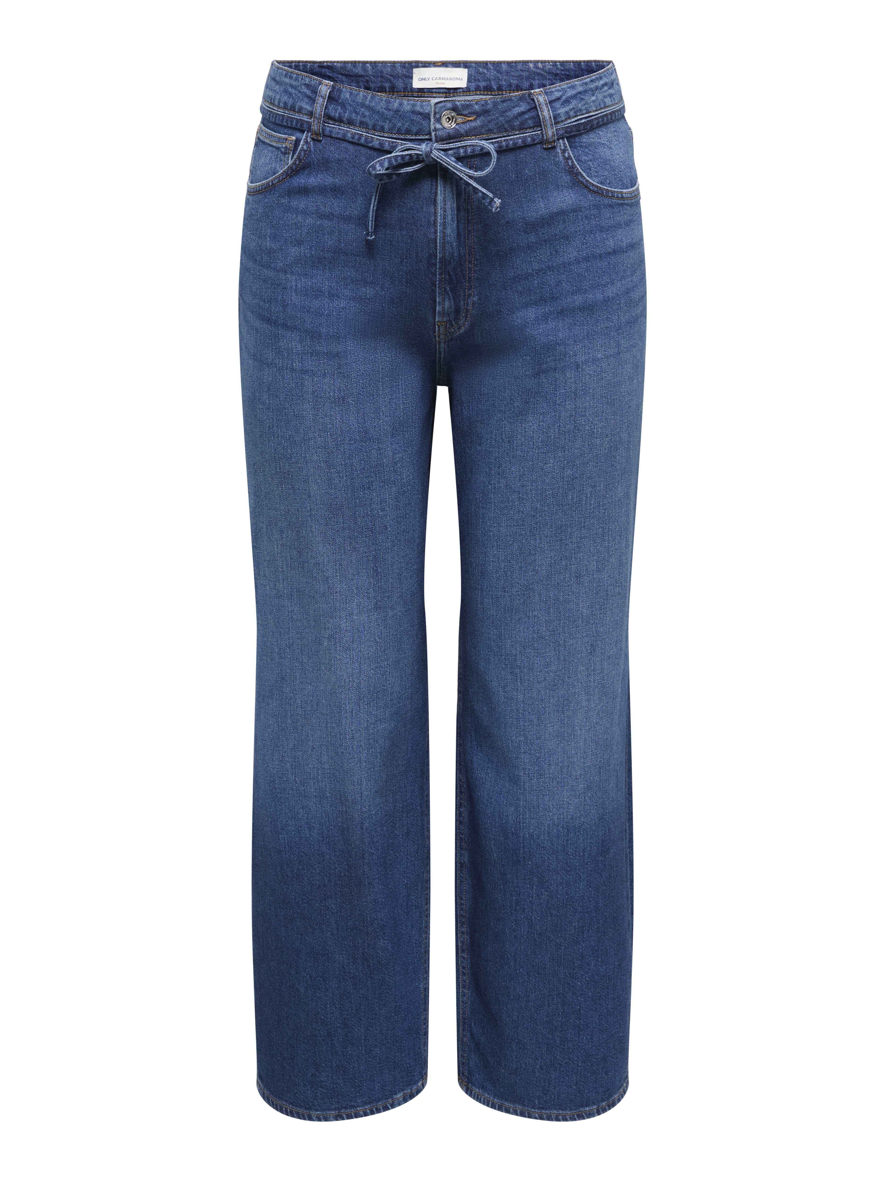 Only Carmakoma Damen Jeans Dark Blue Denim