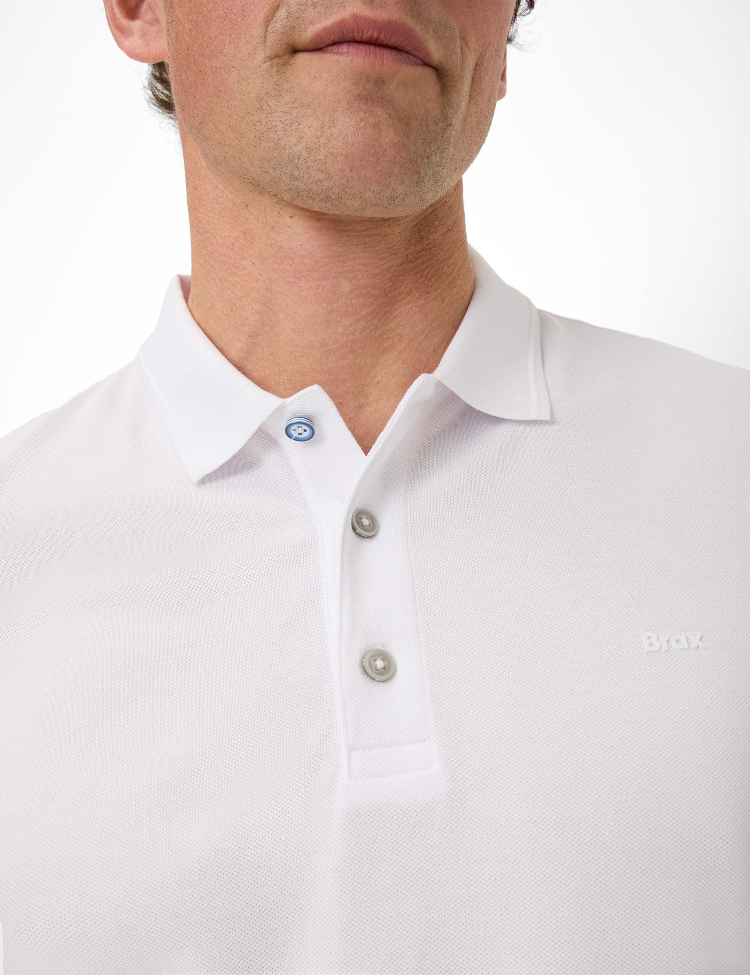 Brax Herren Polo-Shirts White