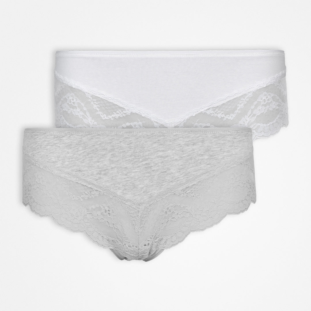 Snocks Slip Grey/White