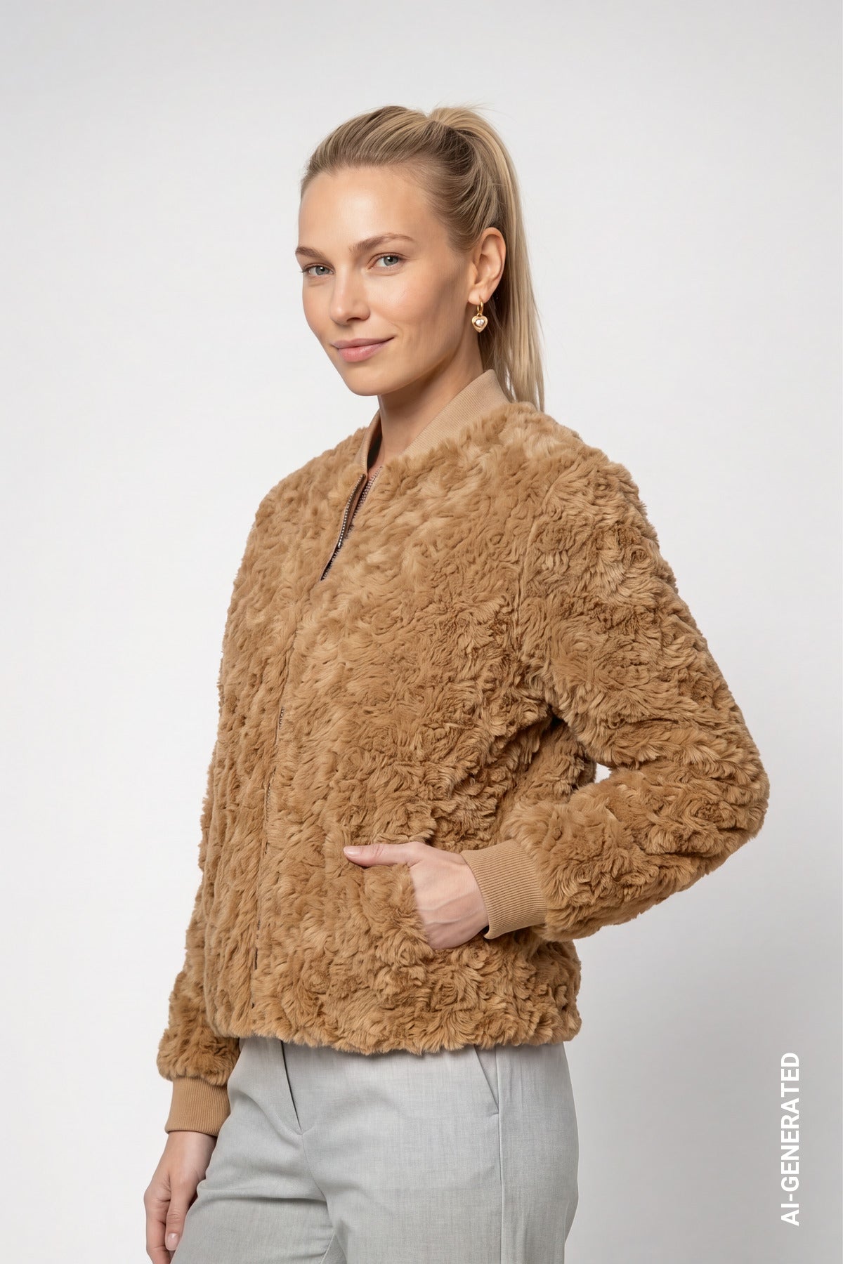 Monari Damen Jacken Brown Sugar