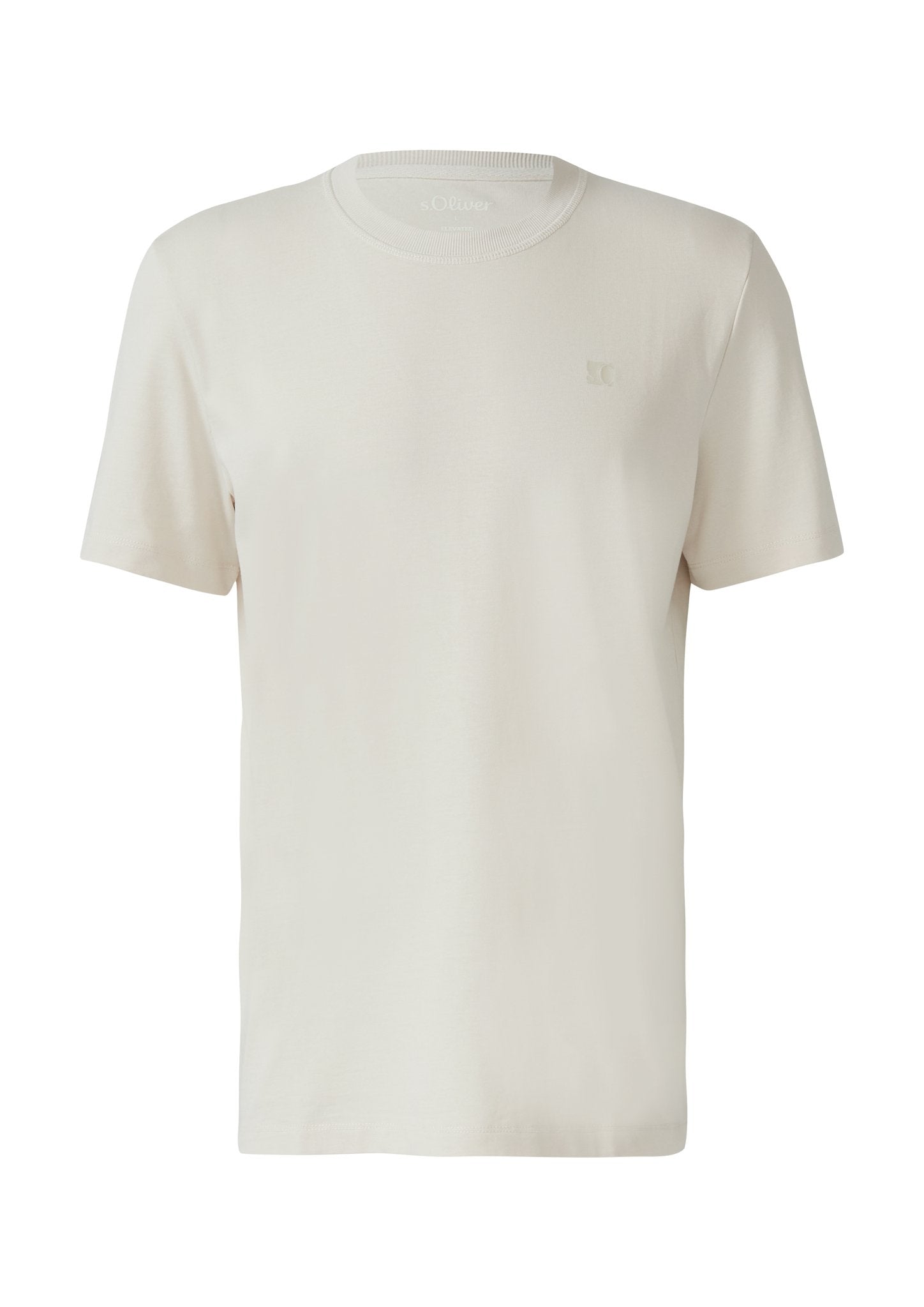 S. Oliver red Herren T-Shirts kurz Grey/Black