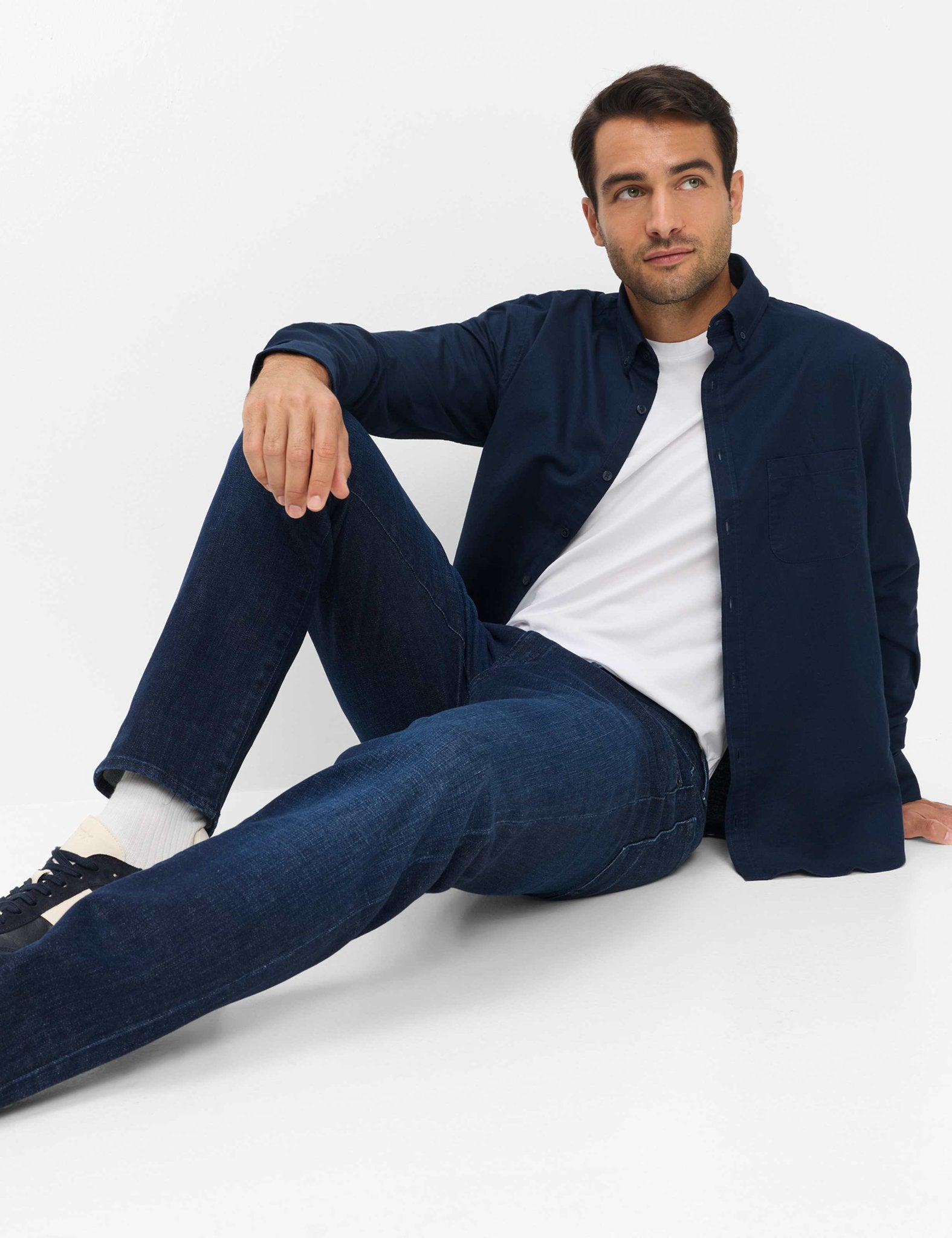 Brax Herren Jeans Dark Blue Us
