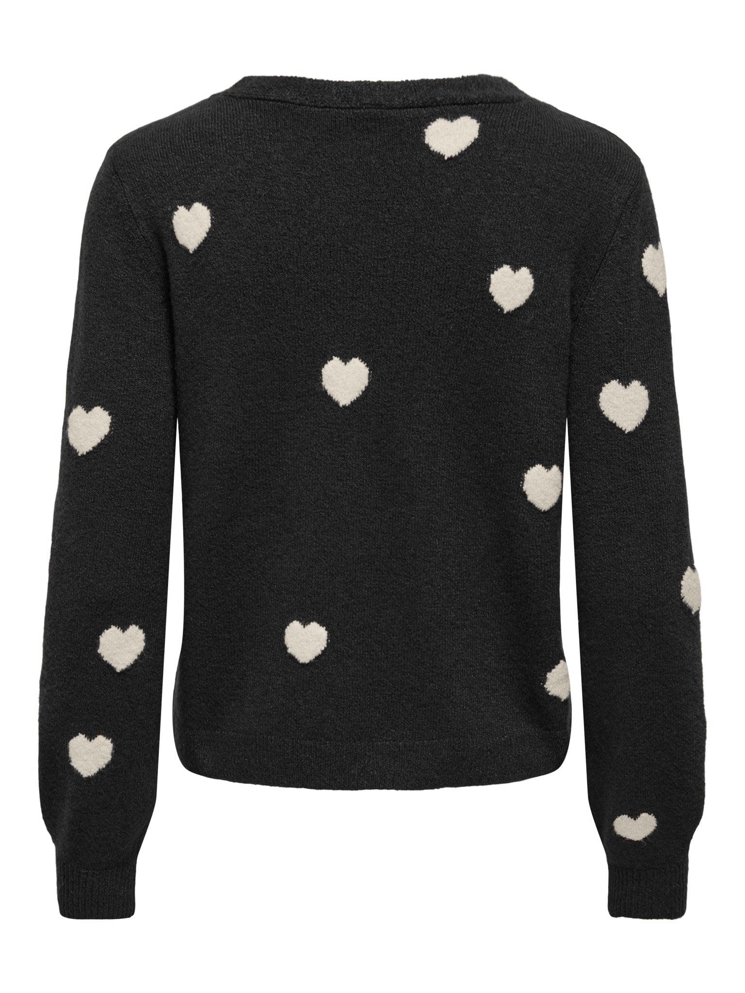only Damen Strickjacken Black/Heart/Bir