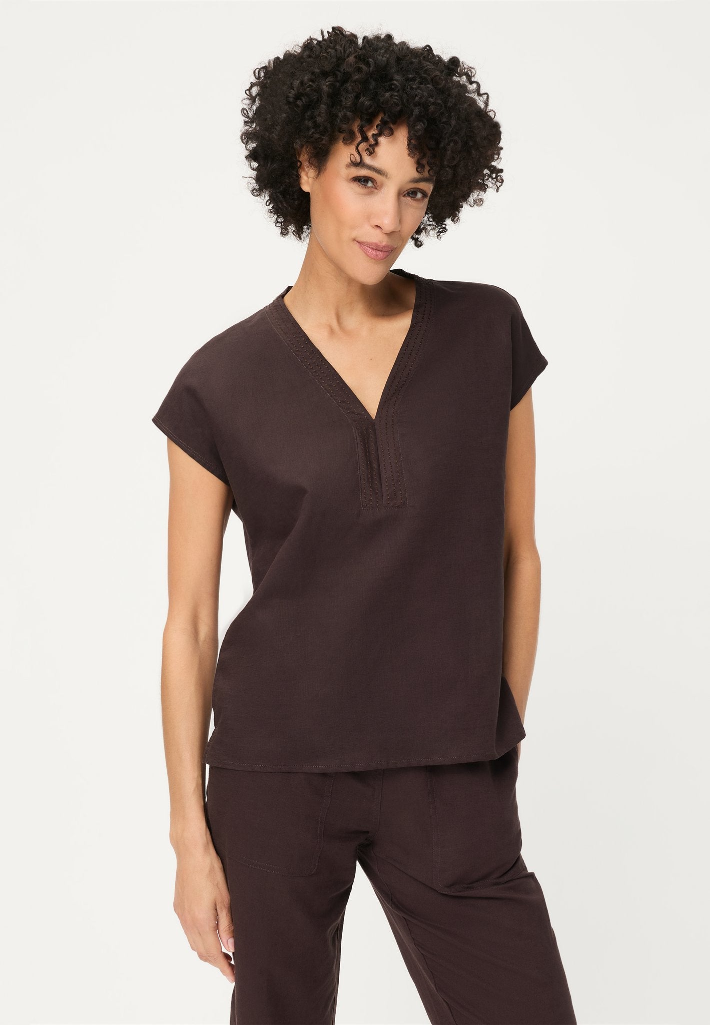 Olsen Damen T-Shirts Dark Brow
