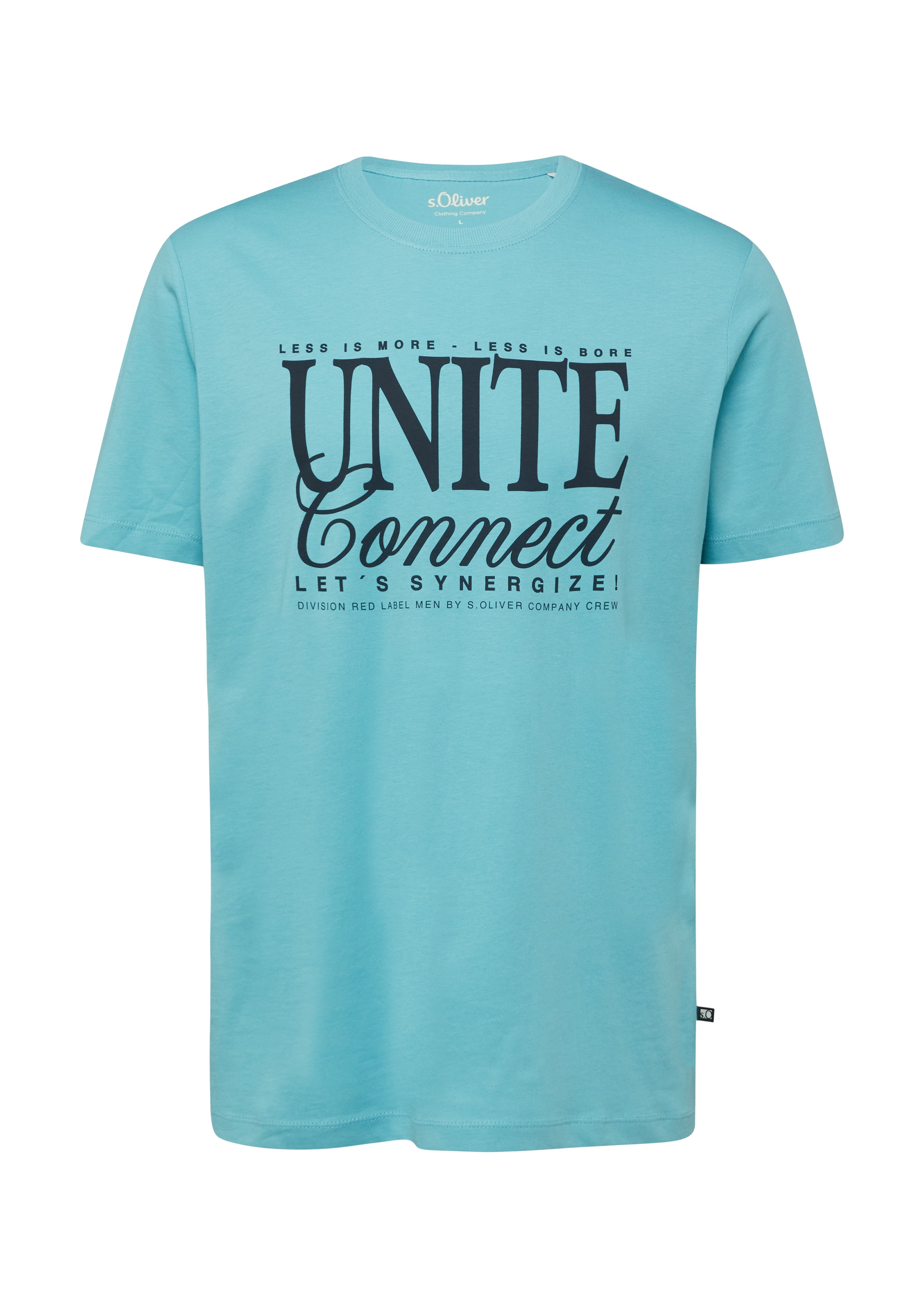S. Oliver red Herren T-Shirts kurz Blue Green