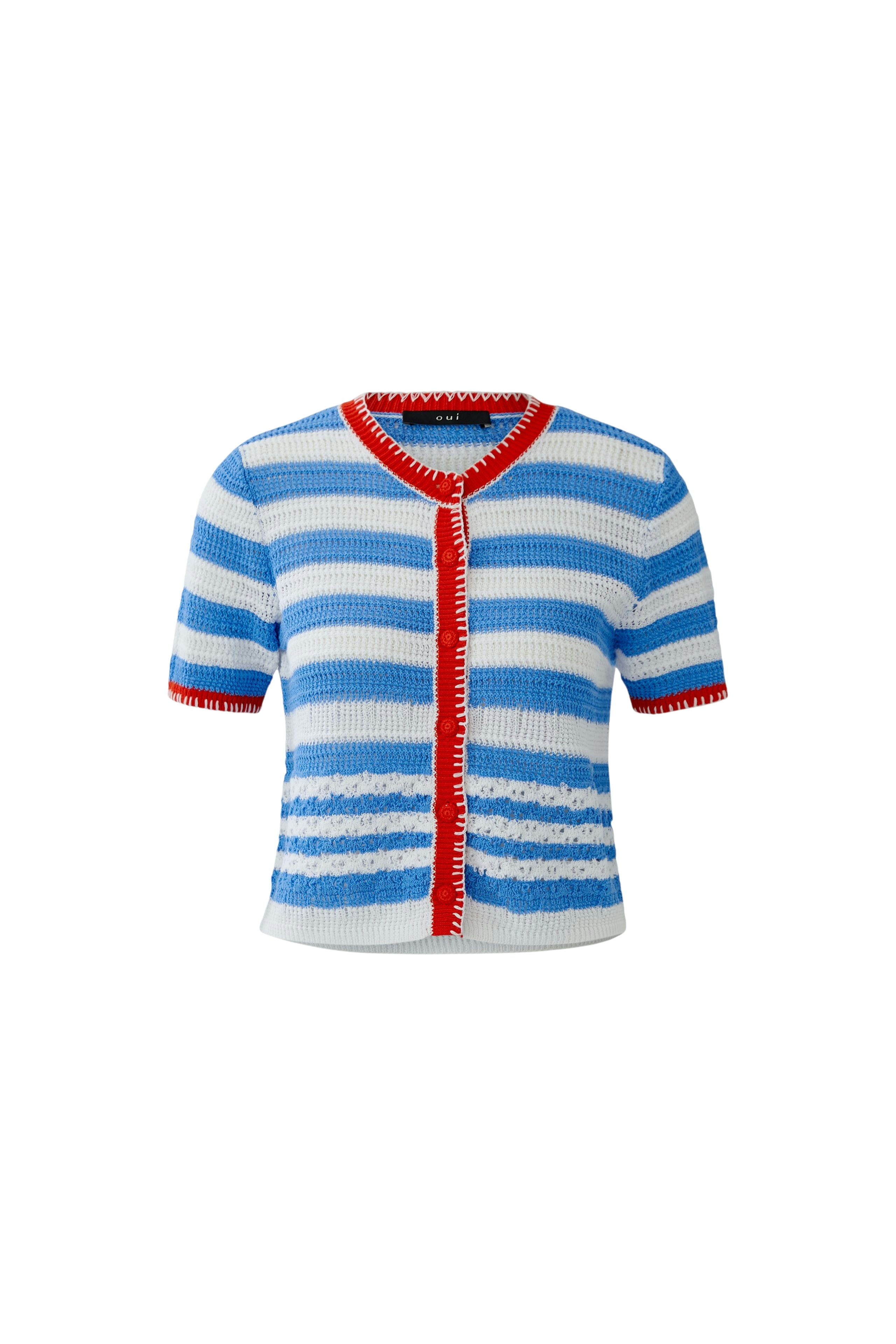 Oui Damen Strickjacken Lt Blue Ro