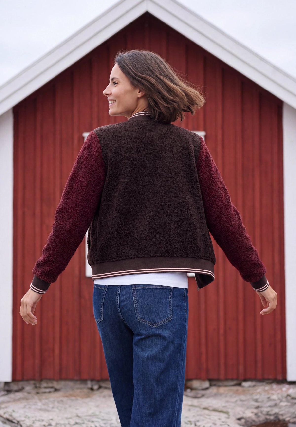 Cecil Damen T-Shirts Berry Red