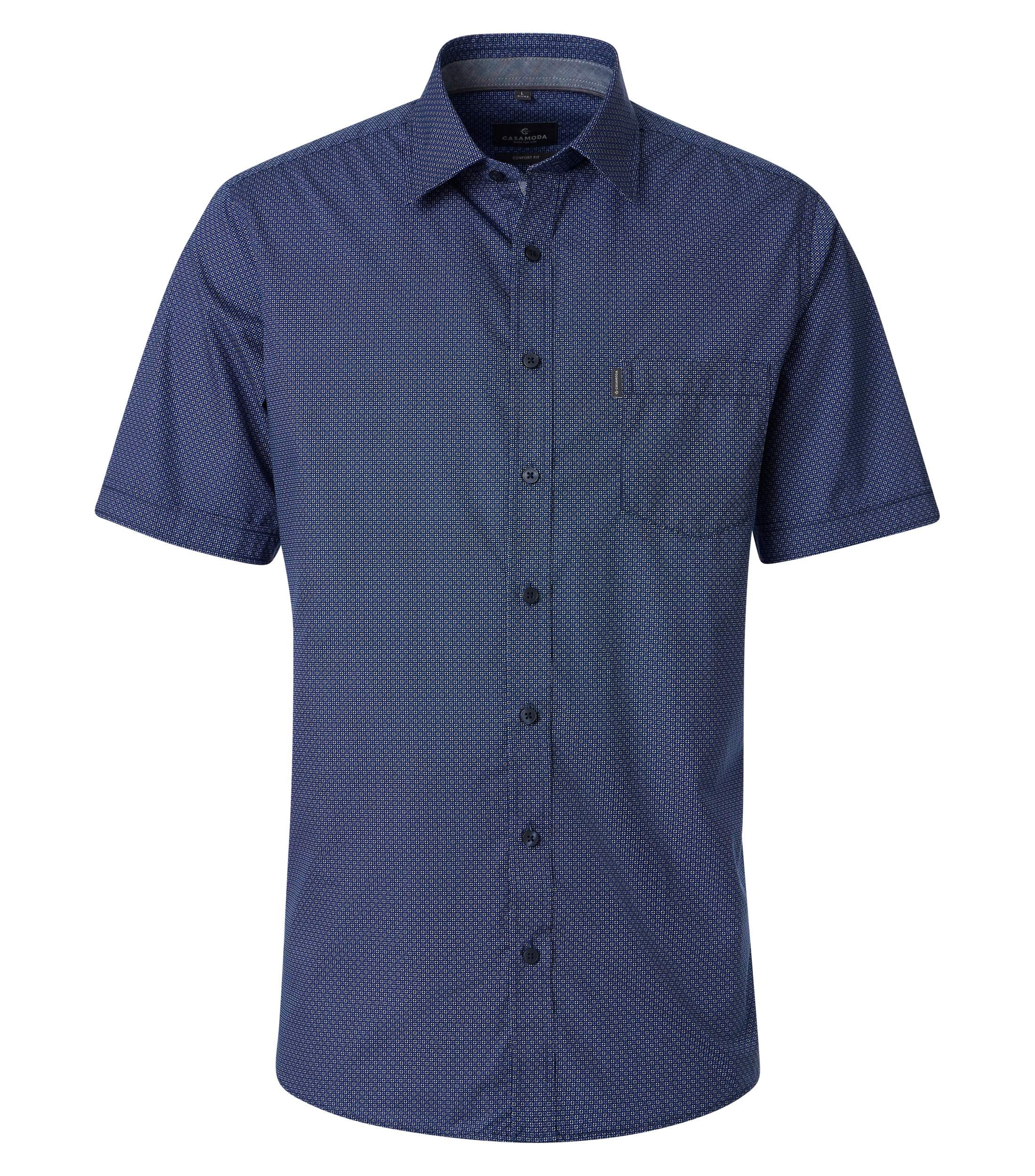 Casa Moda Herren Hemden kurz Blau