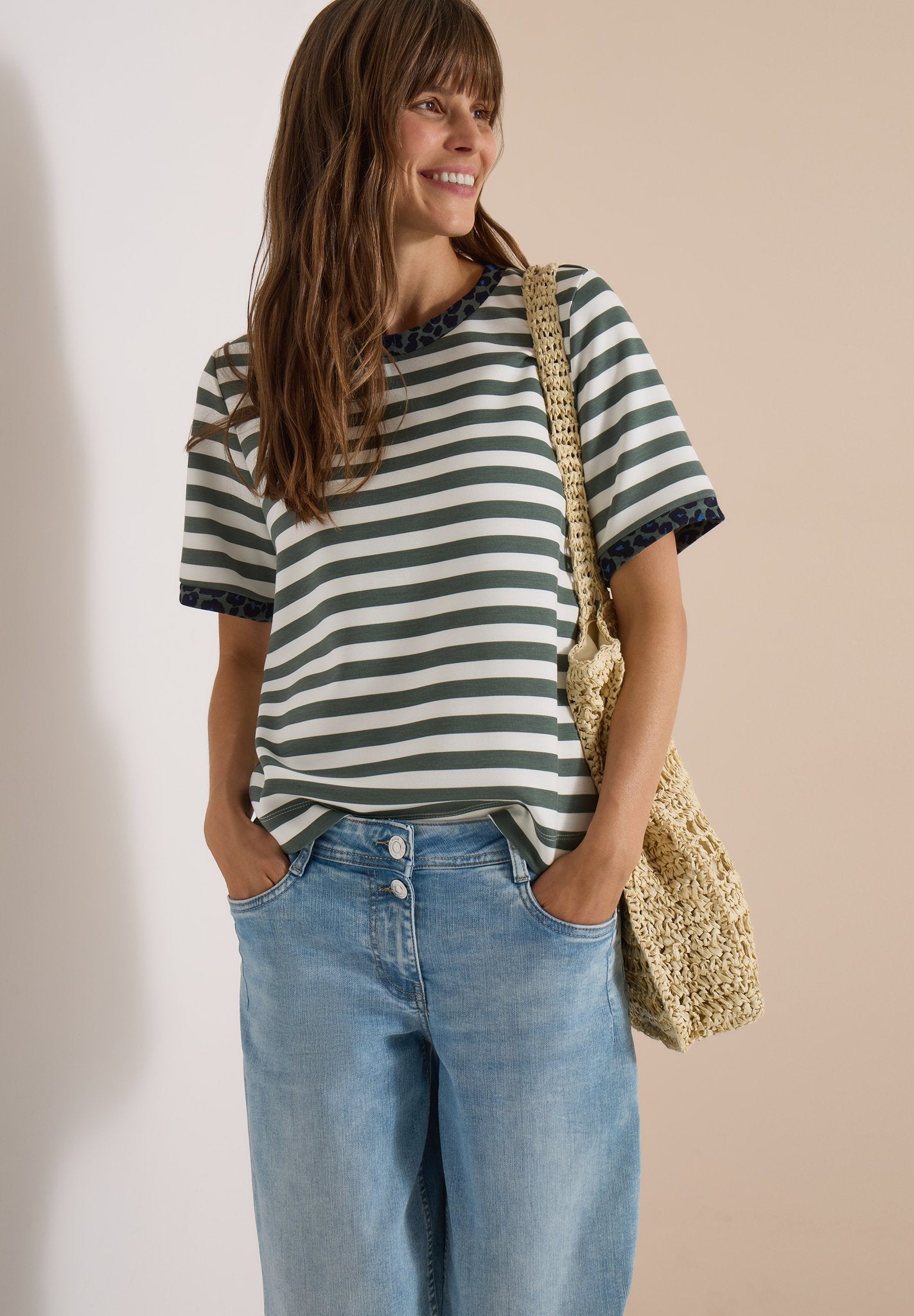Cecil Damen T-Shirts Dried Oli