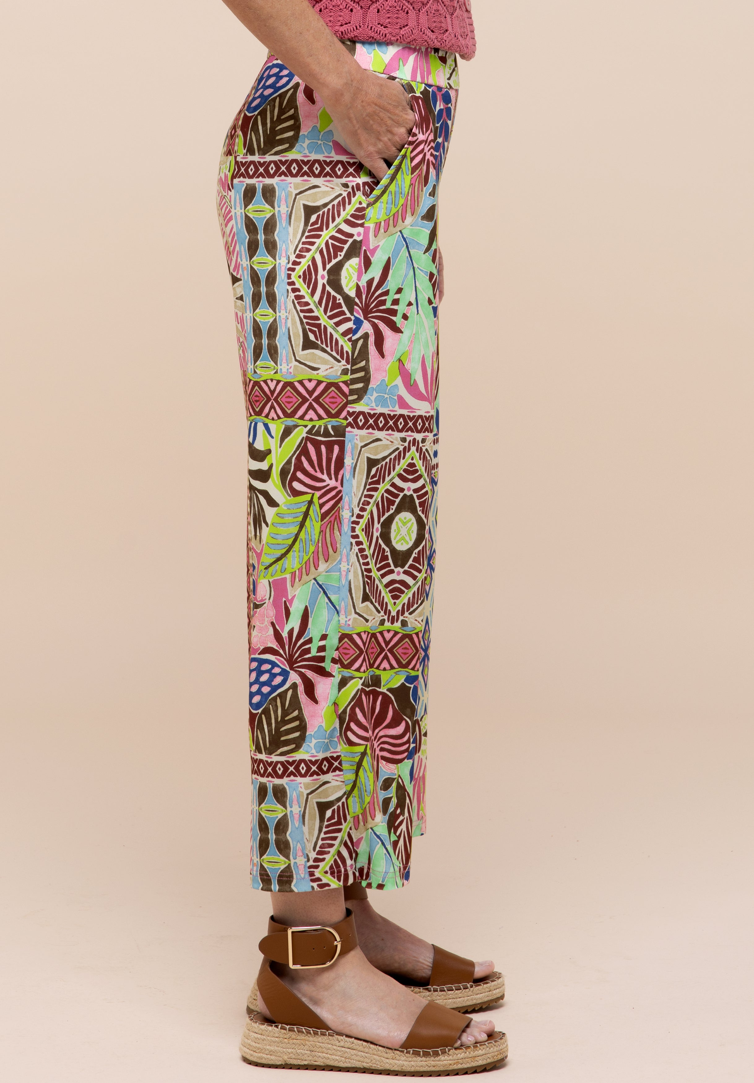 Bianca Damen Hosen Red Mix