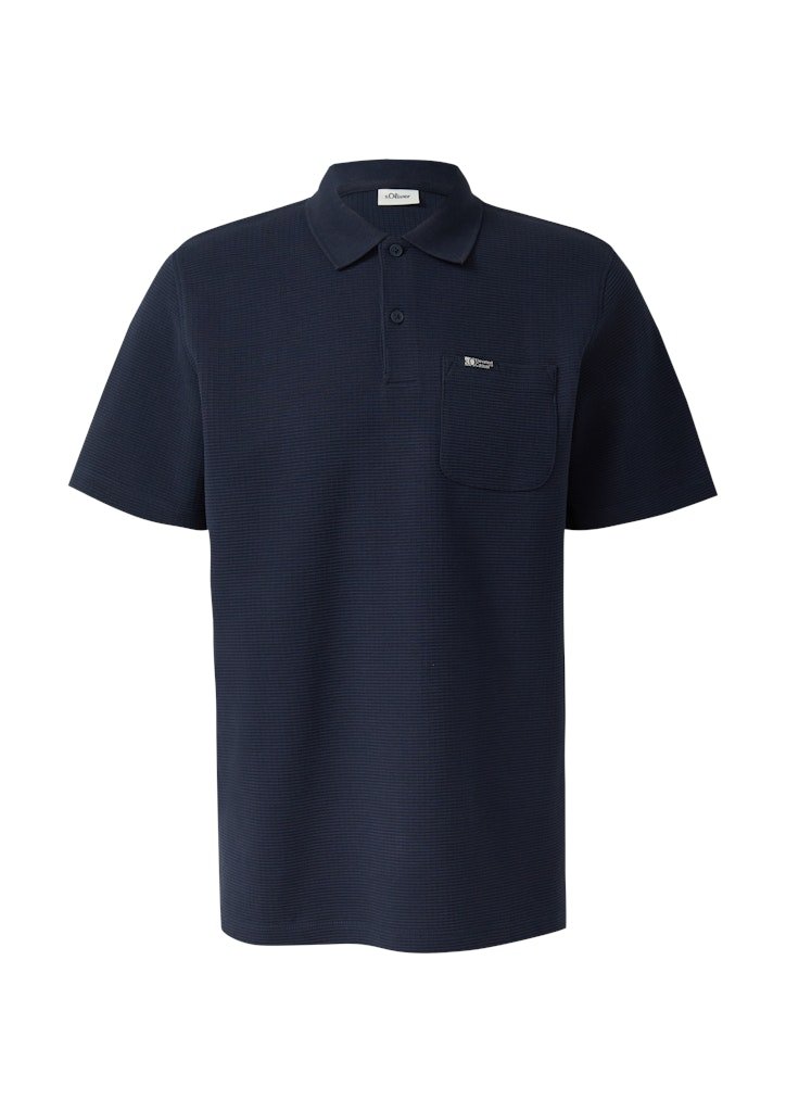 S. Oliver red Herren Polo-Shirts Blue