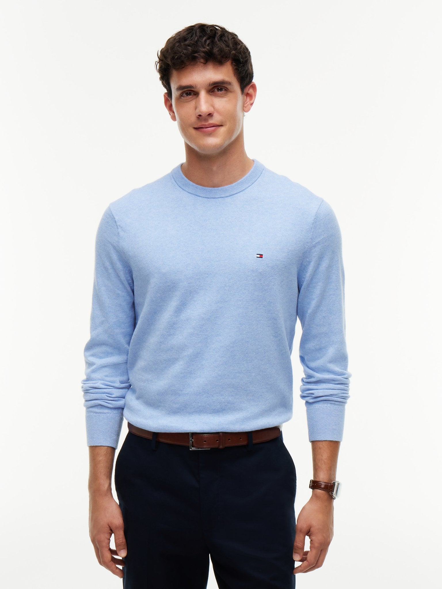 Tommy Hilfiger Herren Sweatshirts Dvd Blue