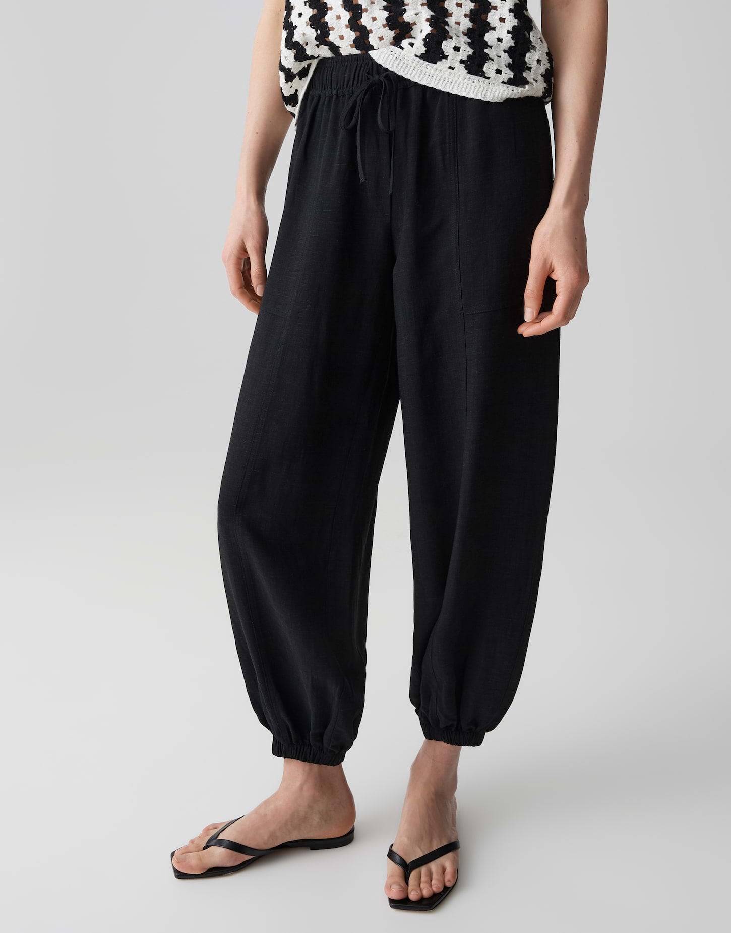 Opus Damen Hosen Black