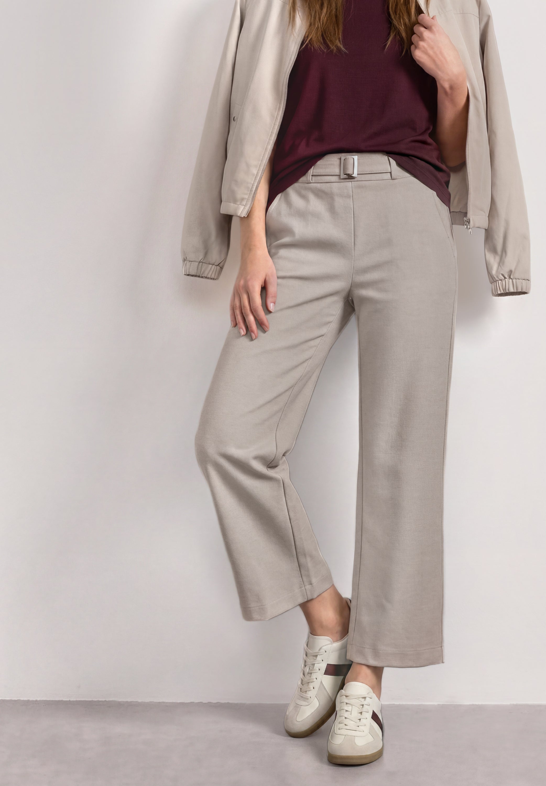 Street One Damen Hosen Clay Sand