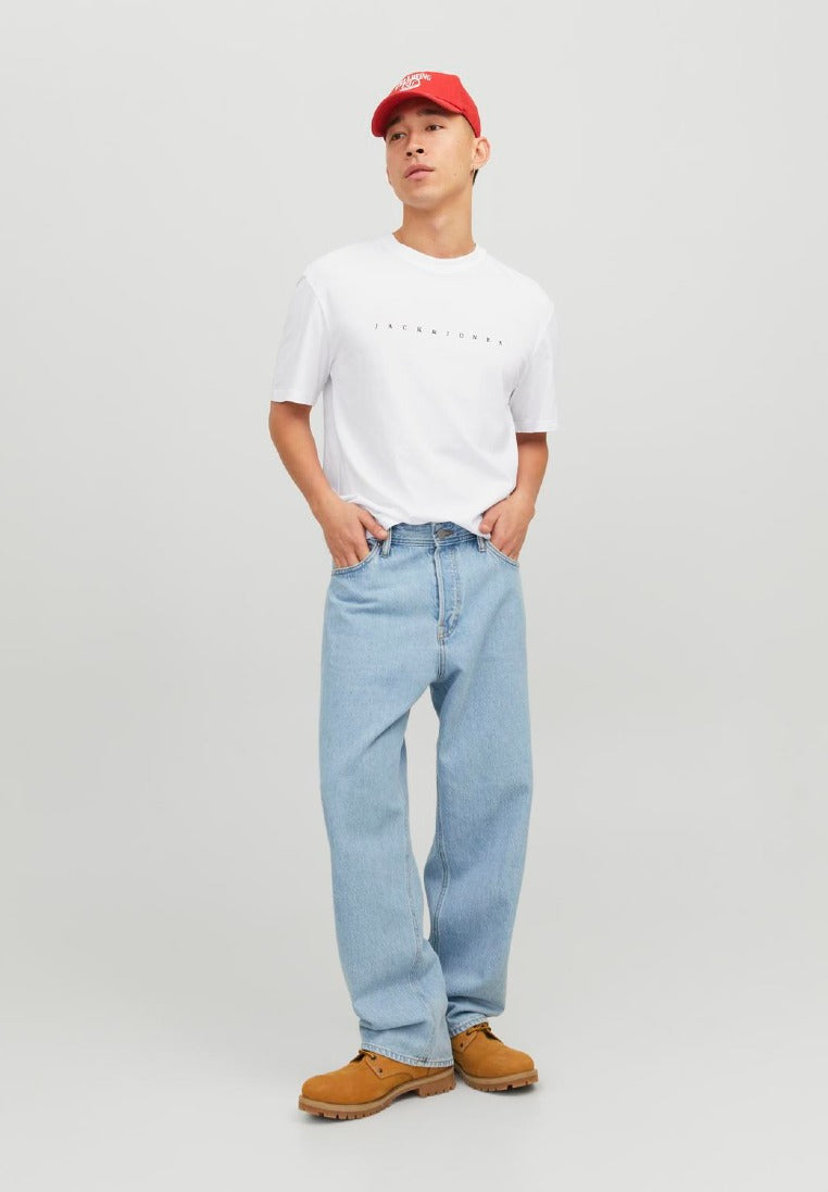 Jack & Jones Herren T-Shirts kurz White/White + B