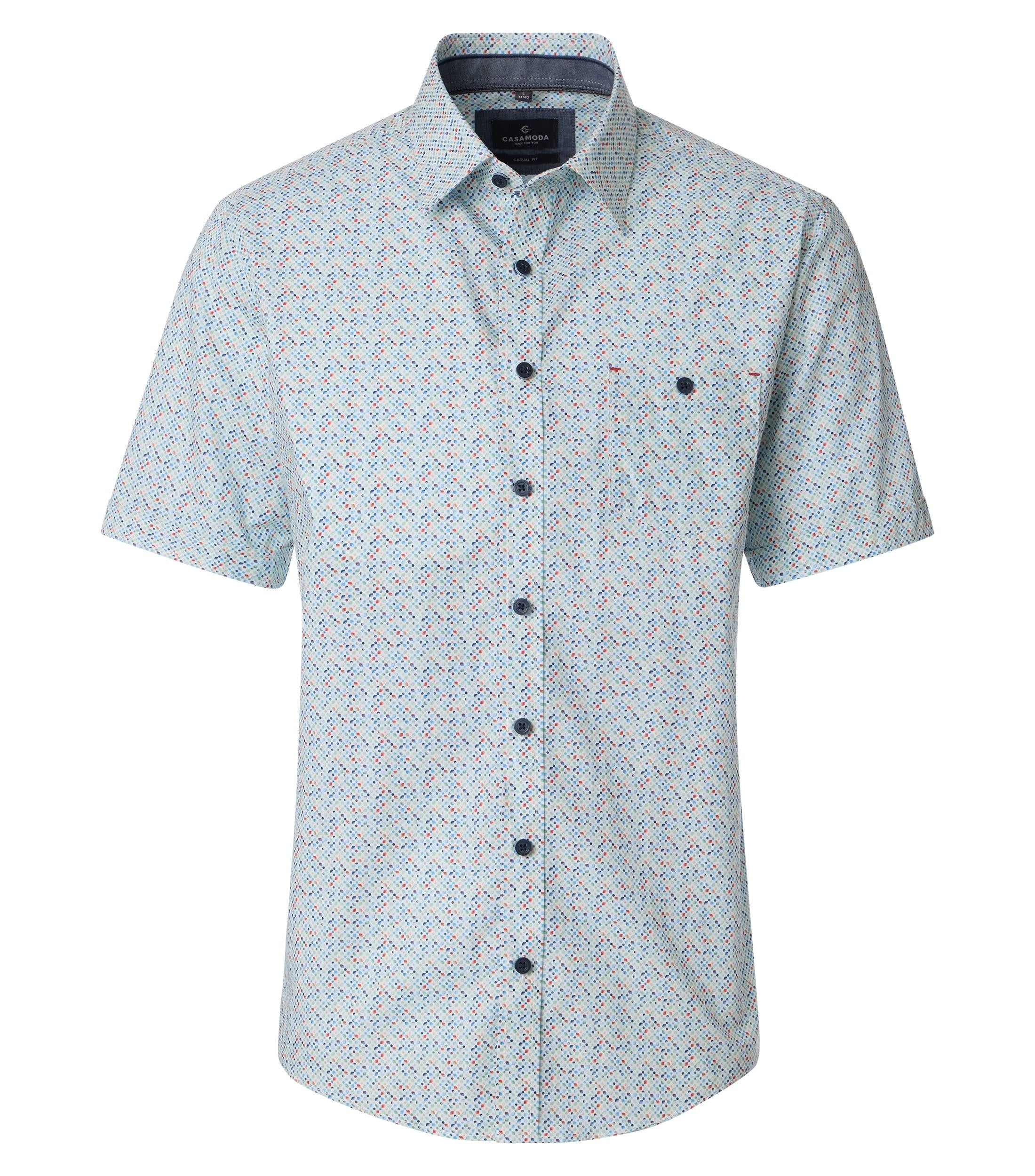 Casa Moda Herren Hemden kurz Gruen